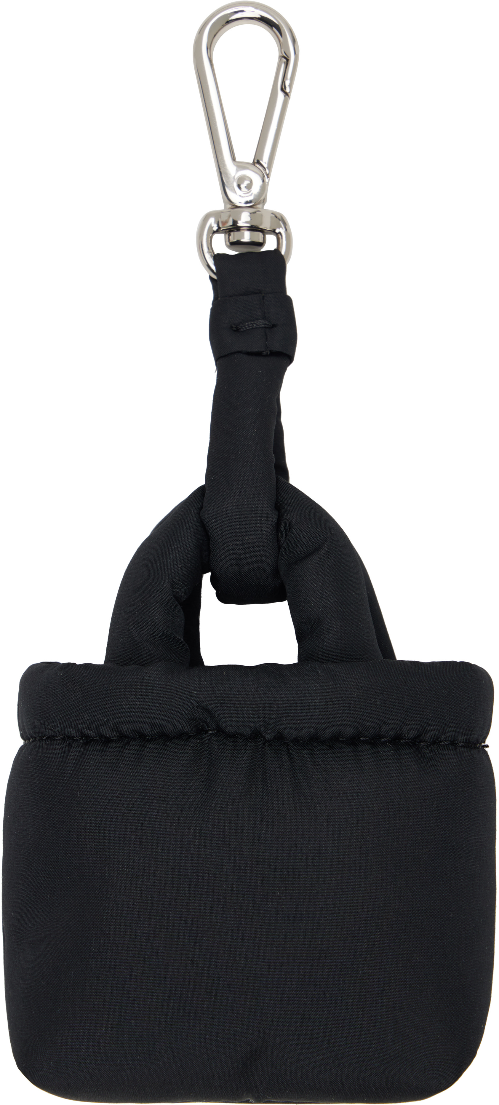 Marni - Porteclé noir à breloque graphique