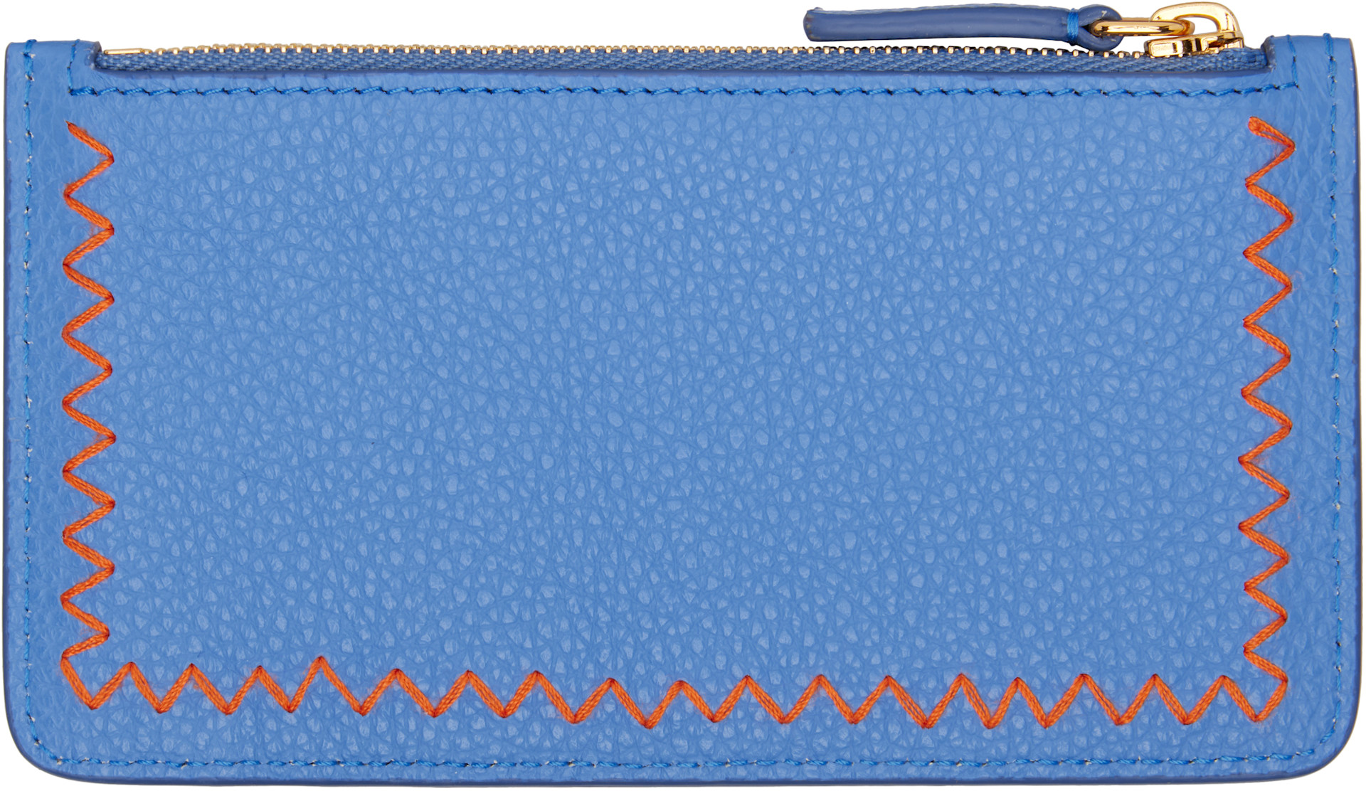 Marni: Blue Zipped Card Holder | SSENSE