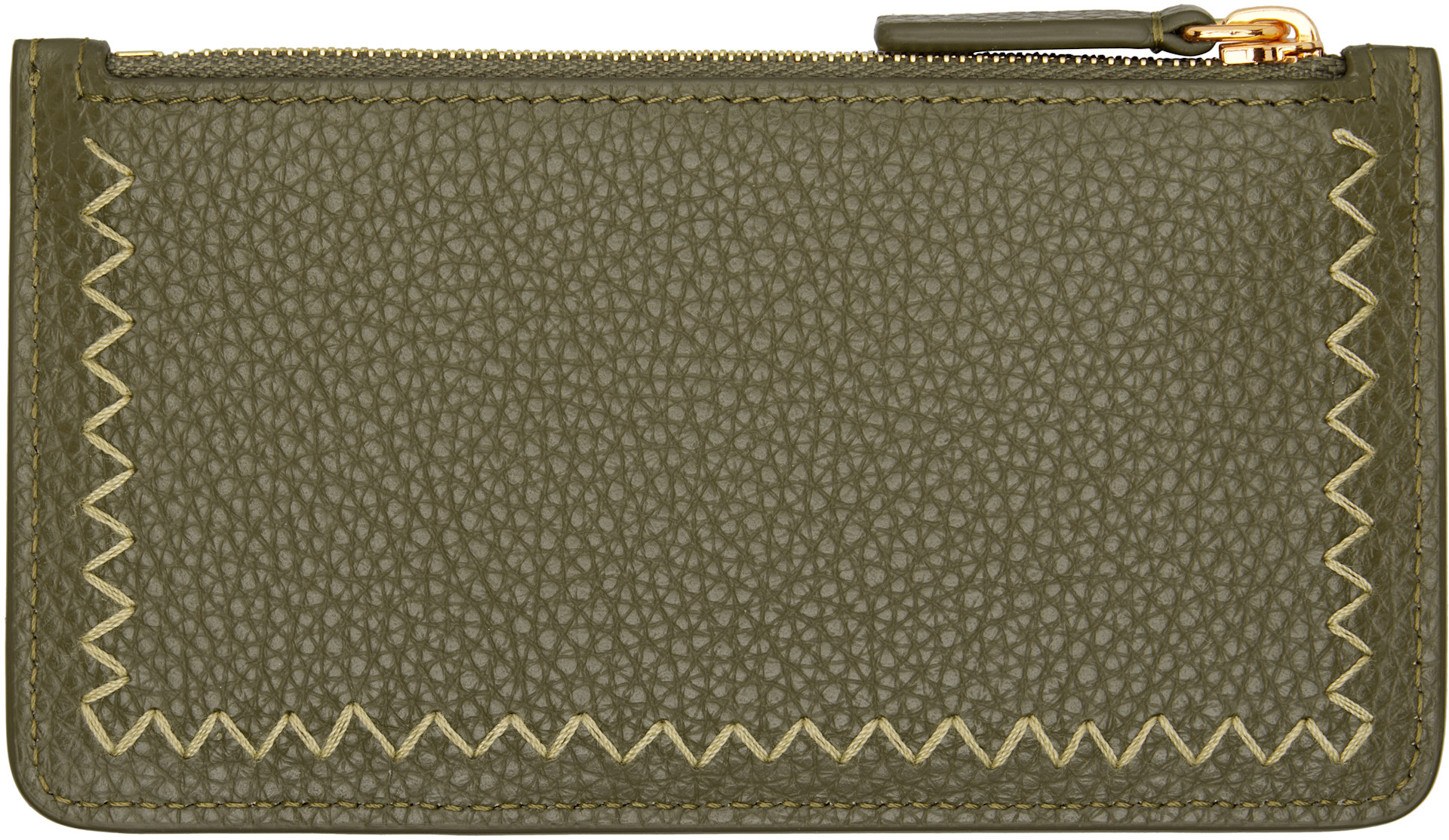 値下げ　MARNI オリーブグリーン ケース Marni: カーキ Zipped カードケース | SSENSE 日本