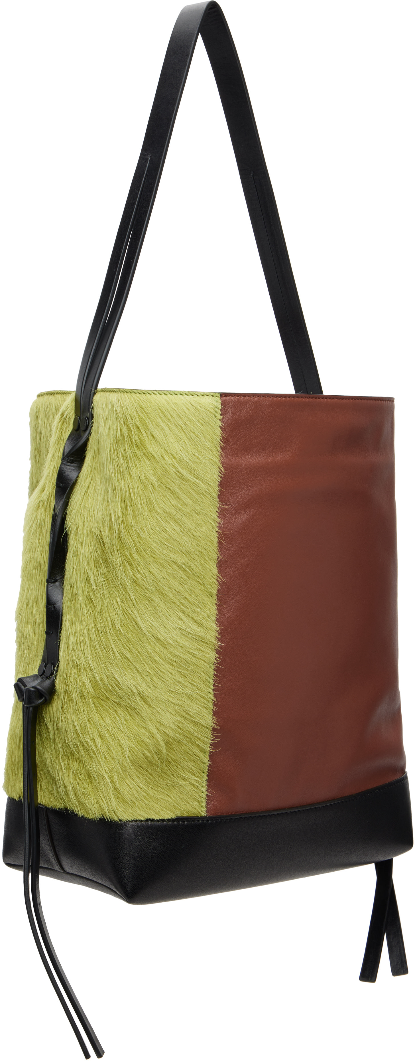 Marni - Brown & Green Leather Pod 2.0 Small Bag
