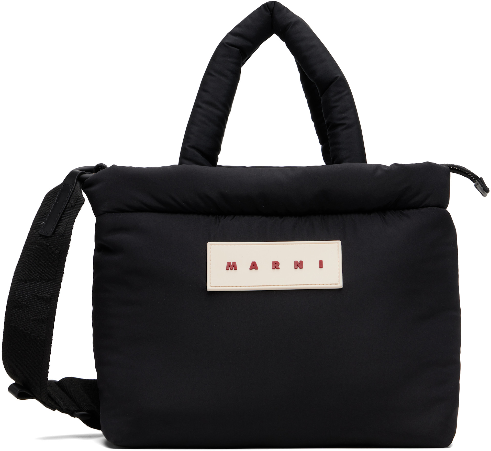 Marni: ブラック EW トートバッグ | SSENSE 日本