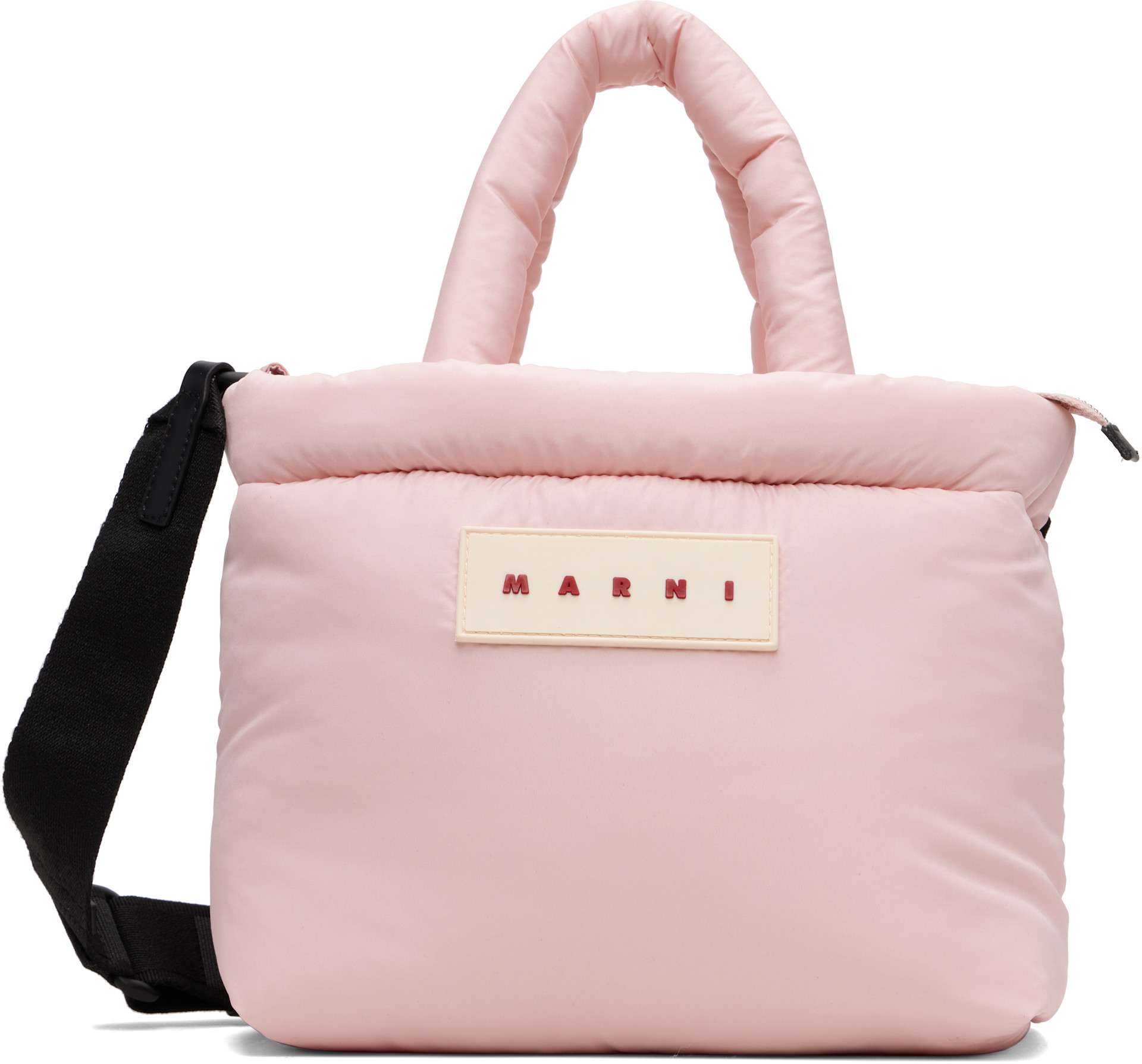 Marni - Cabas horizontal rembourré rose