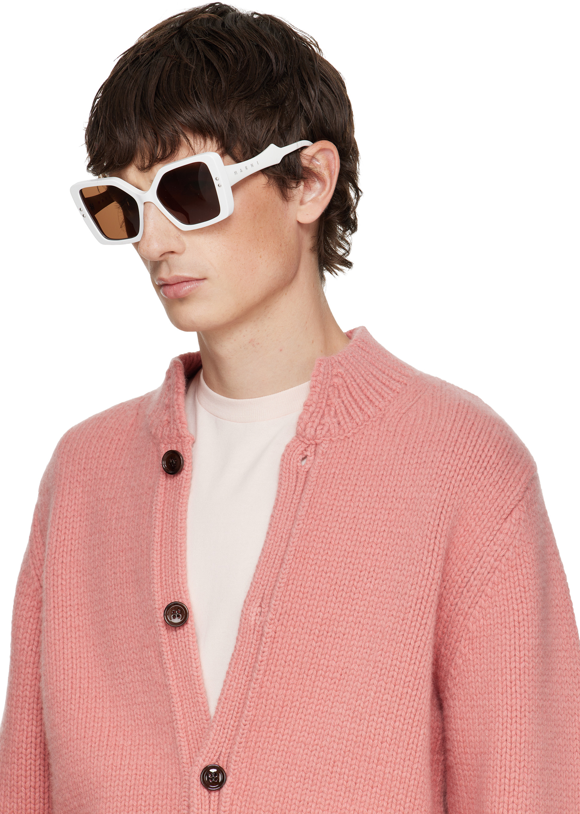 Marni - 화이트 RETROSUPERFUTURE 님렐라 선글라스