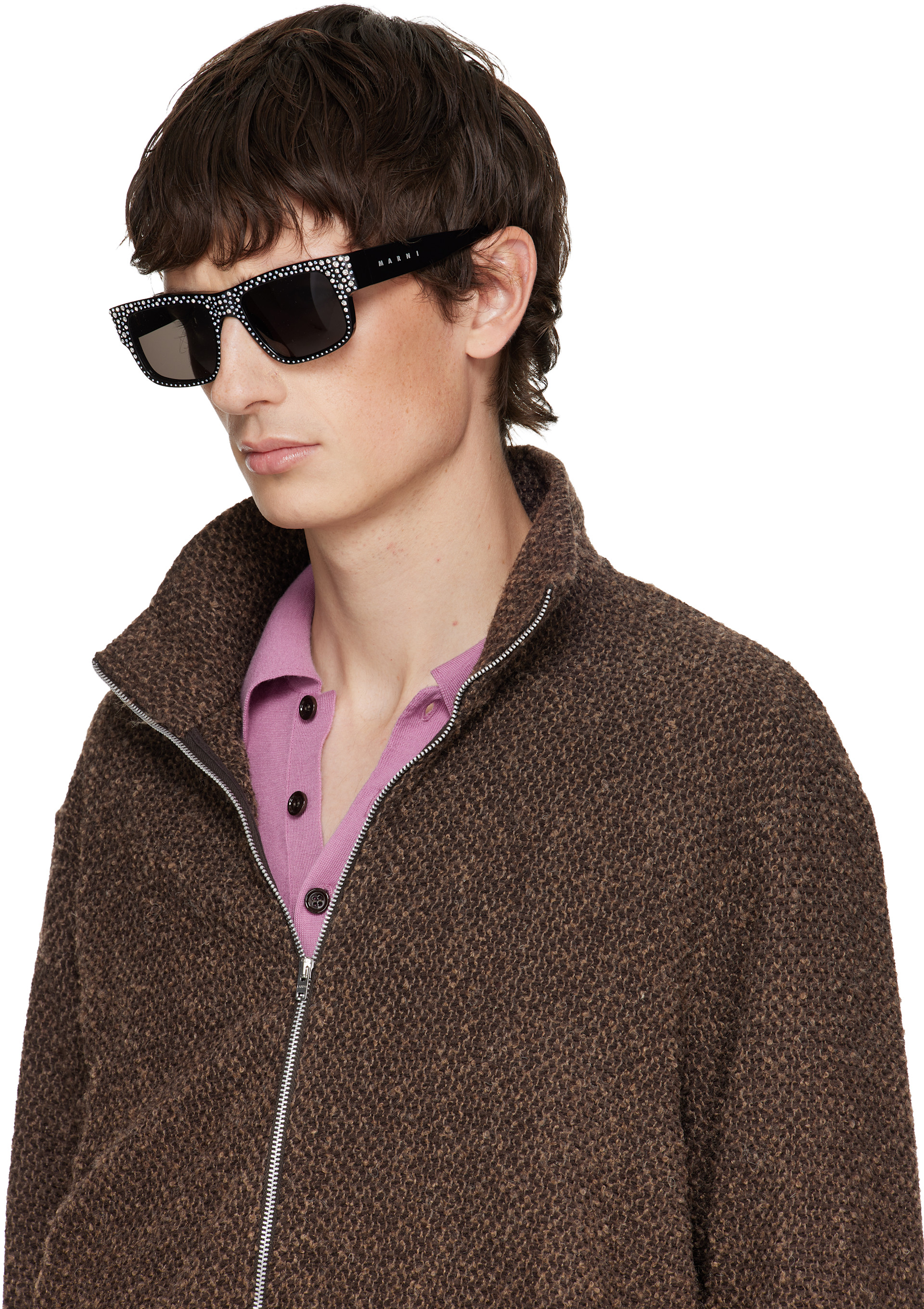 ジ*ィ様 正品MARNIサングラス Marni: ブラック RETROSUPERFUTUREエディション Gukija サングラス