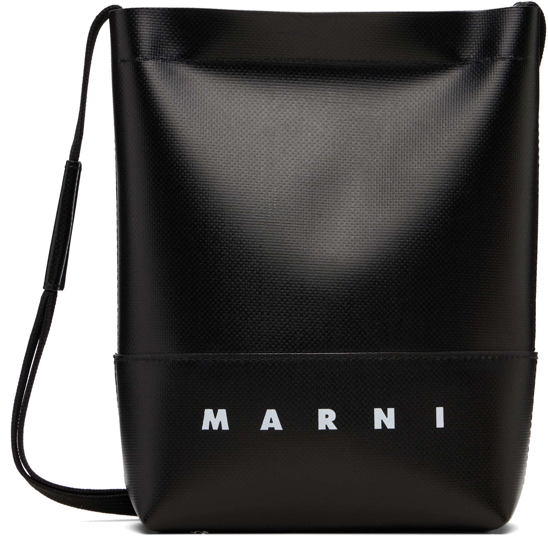 Marni - Black Shoelace Strap Crossbody Bag