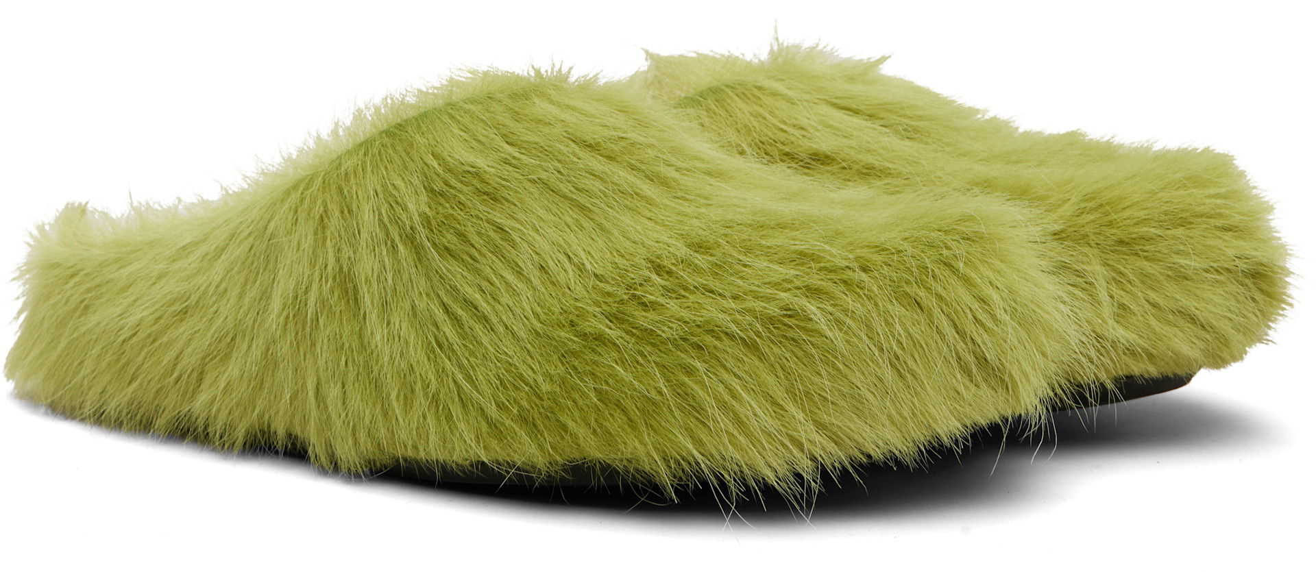 Marni: Green Fussbett Sabot Slip-on Loafers | SSENSE