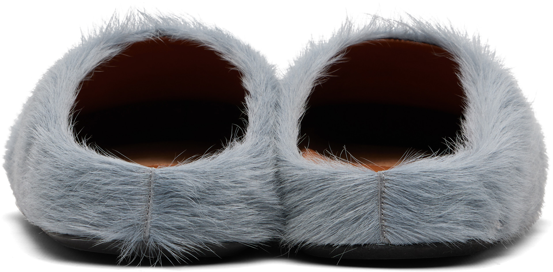 Marni: Blue Fussbett Sabot Slip-on Loafers | SSENSE