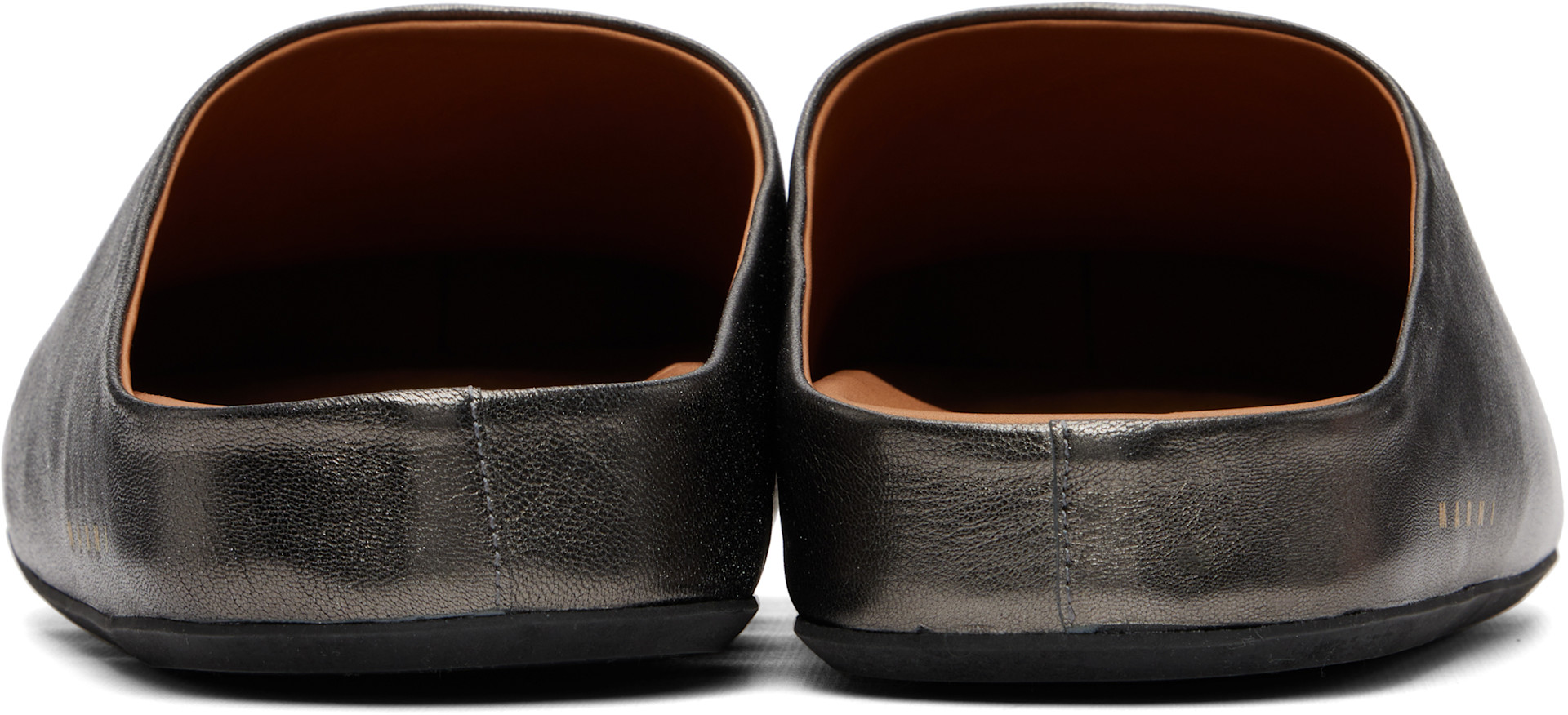 Marni - Gunmetal Fussbett Sabot Slip-on Loafers
