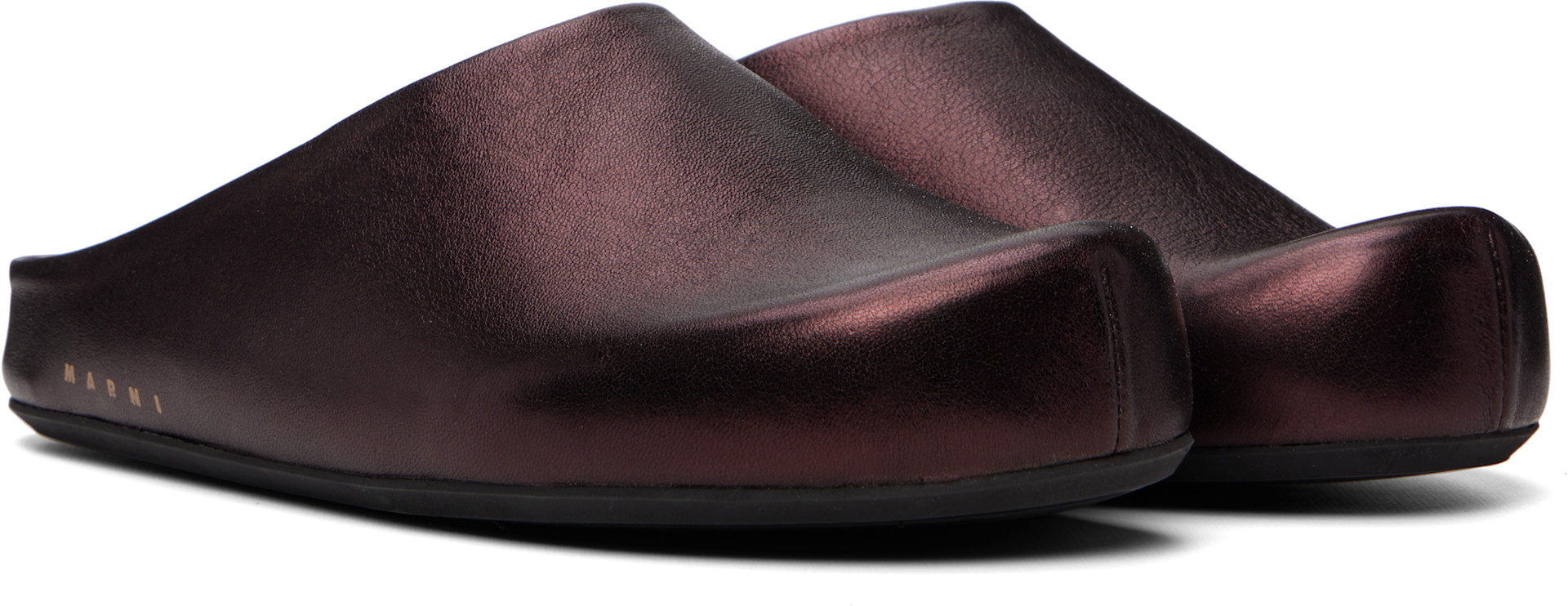 Marni - Brown Fussbett Sabot Slip-On Loafers