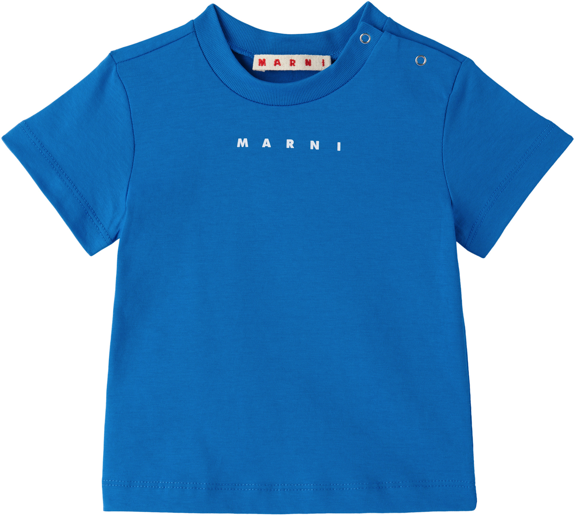 Marni - Bébé | T-shirt bleu à logo