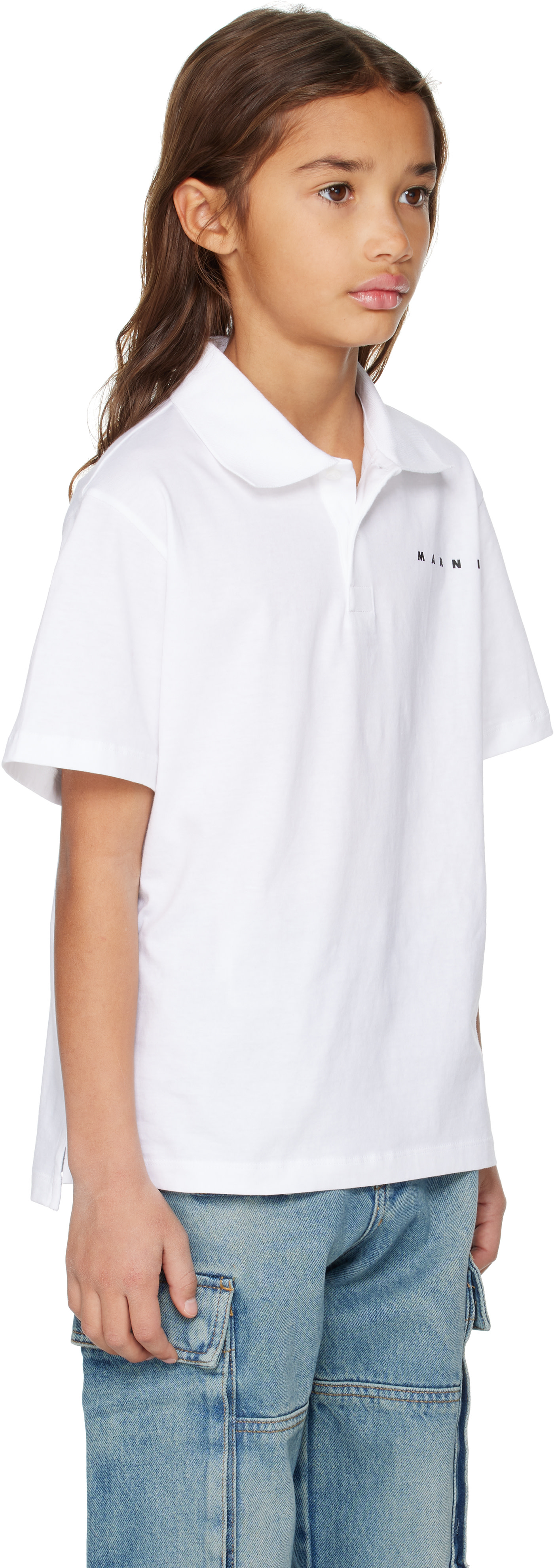 Marni - Enfant | Polo blanc en coton