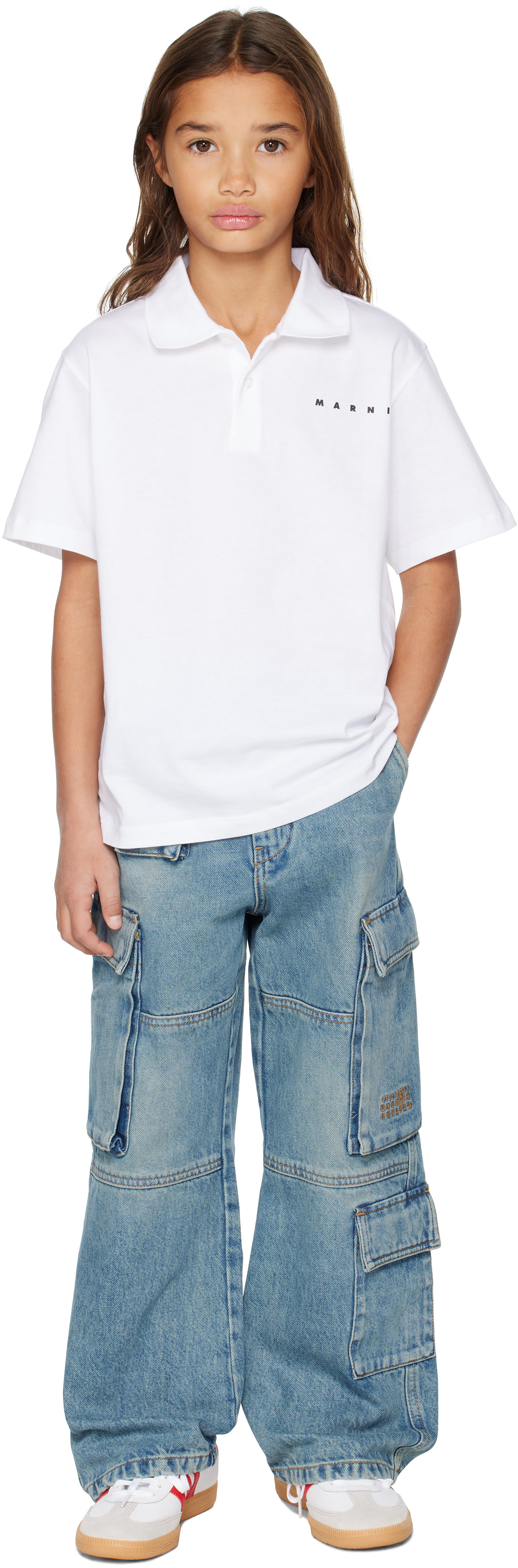 Marni - Enfant | Polo blanc en coton
