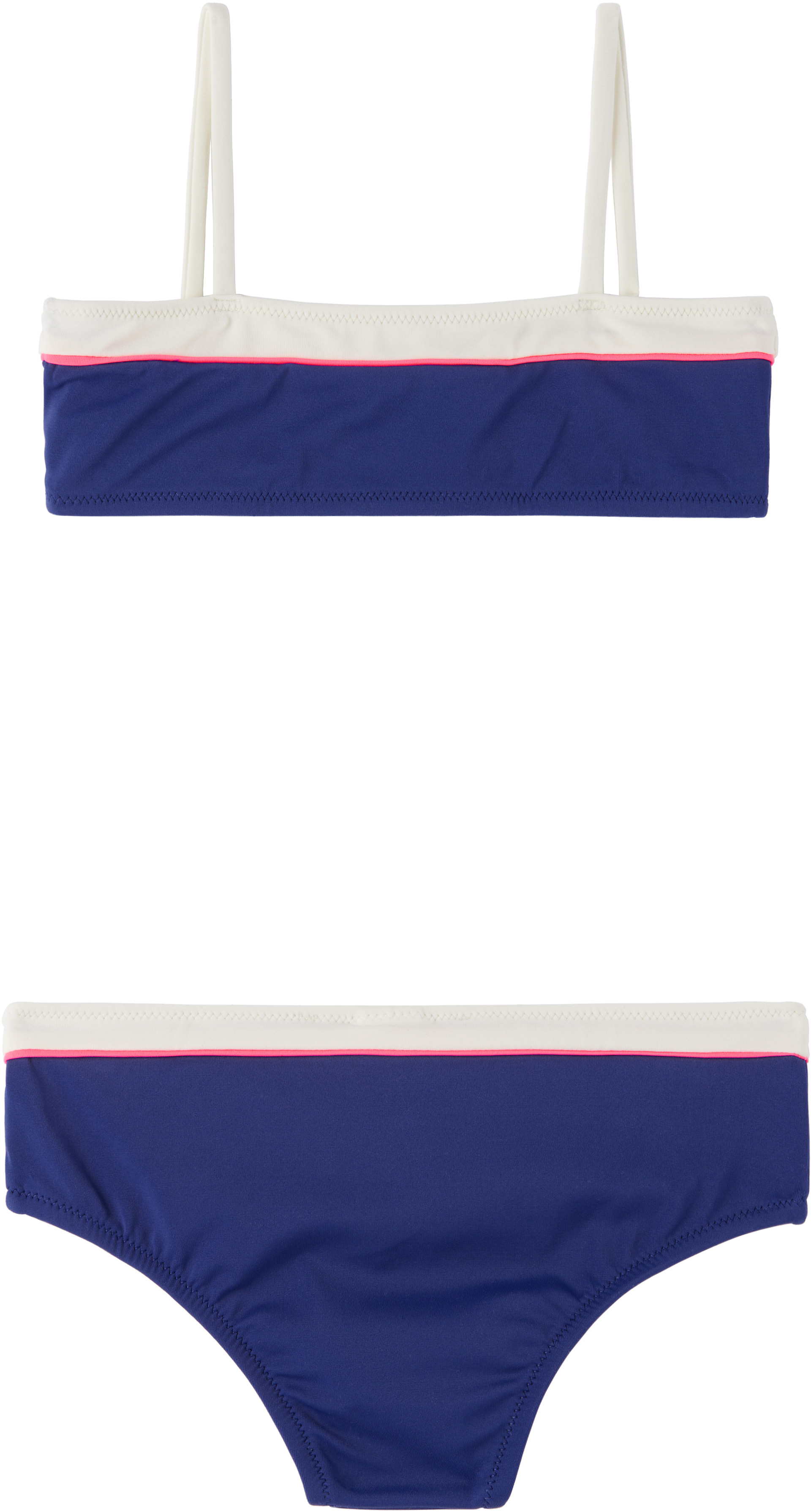 Marni - Kids Navy Printed-Logo Bikini