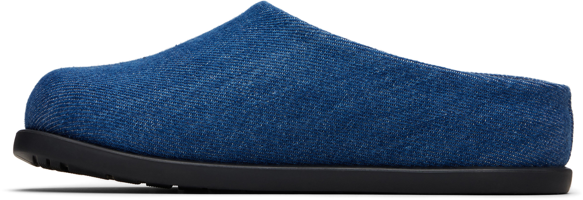 Marni: SSENSE Exclusive Kids Blue Fussbett Slip-on Loafers | SSENSE