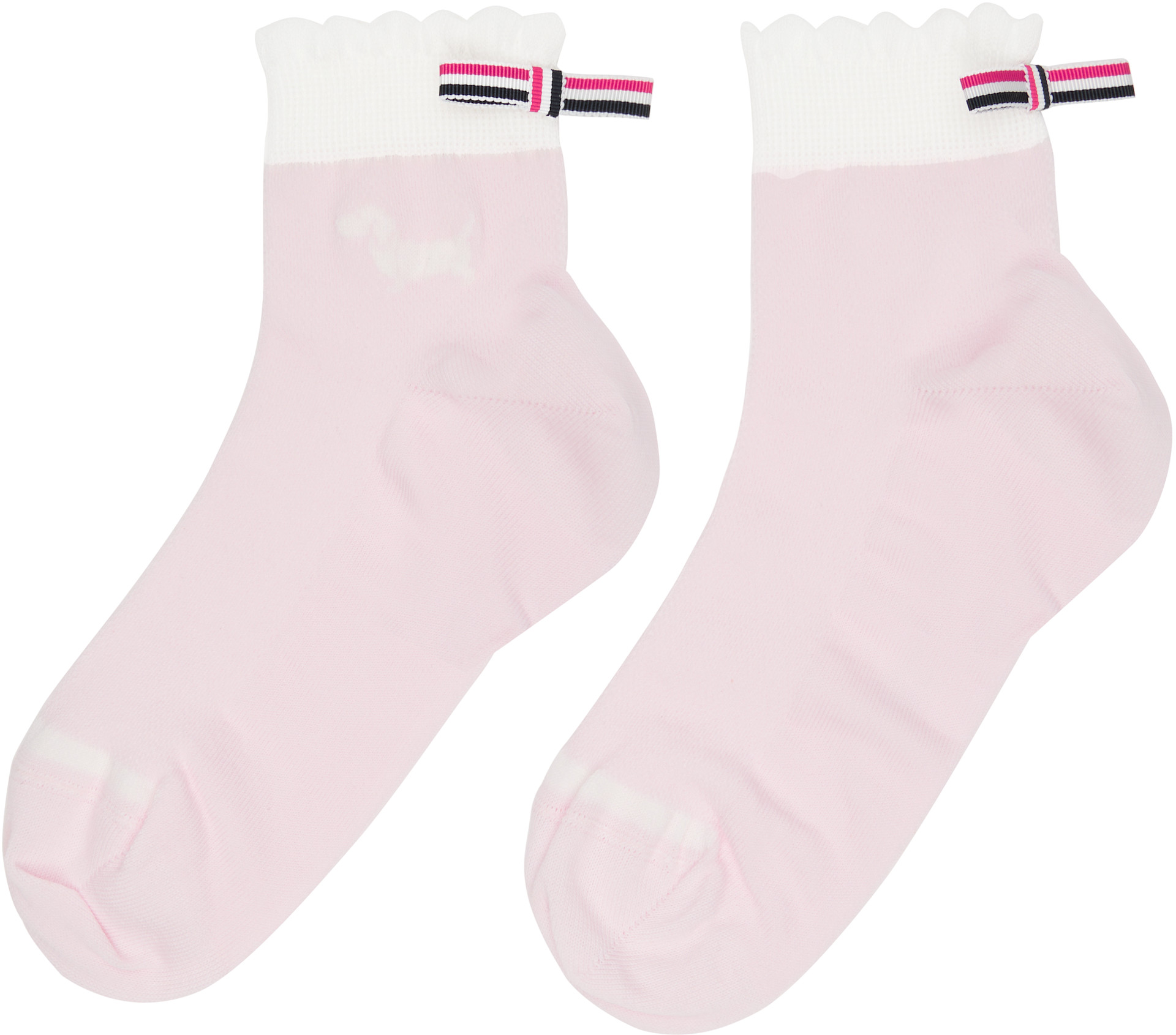 Thom Browne - Chaussettes Hector roses en pointelle
