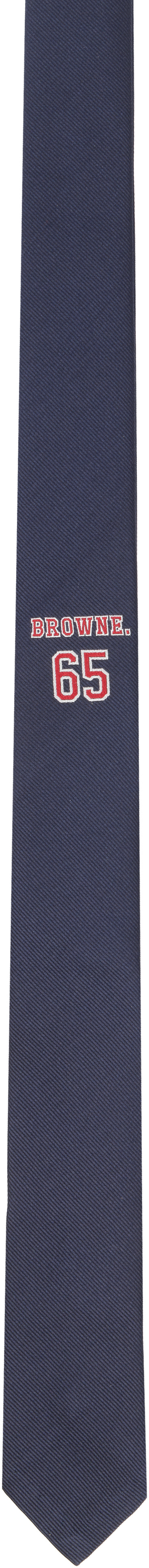 Thom Browne - ネイビー 'Browne. 65' Classic ネクタイ