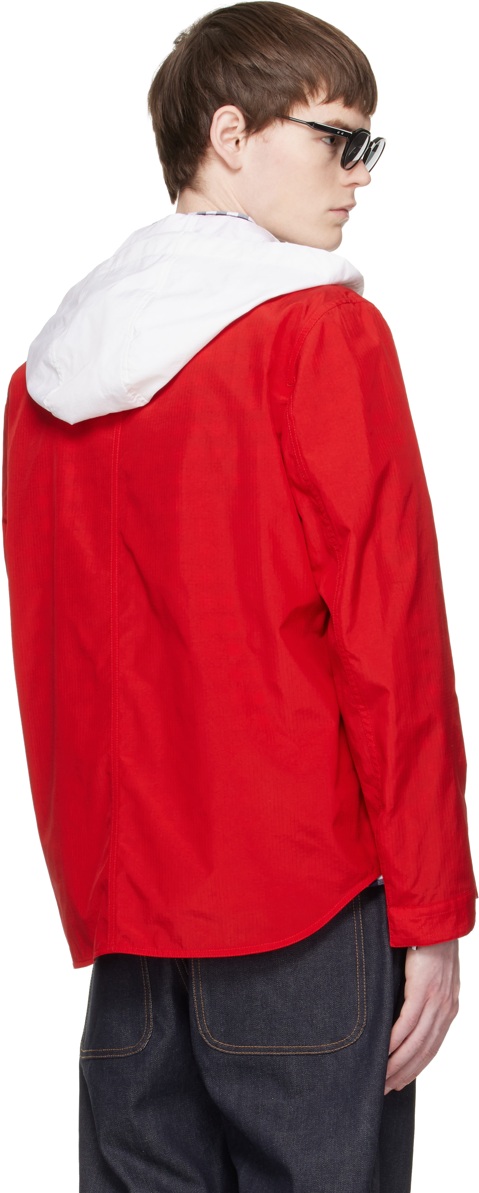 Thom Browne - Red Utility Patch Pocket Jacket