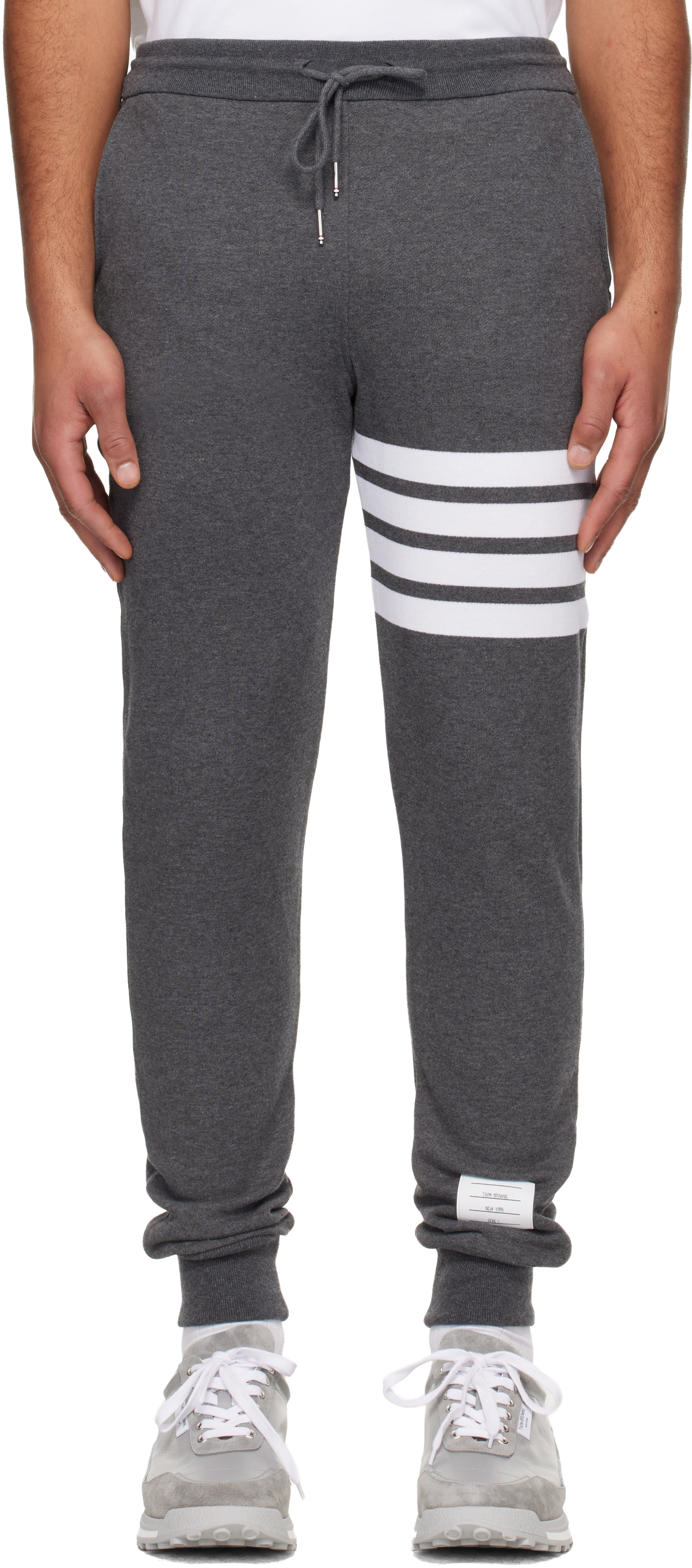 Thom Browne - グレー Classic Loopback 4-Bar スウェットパンツ