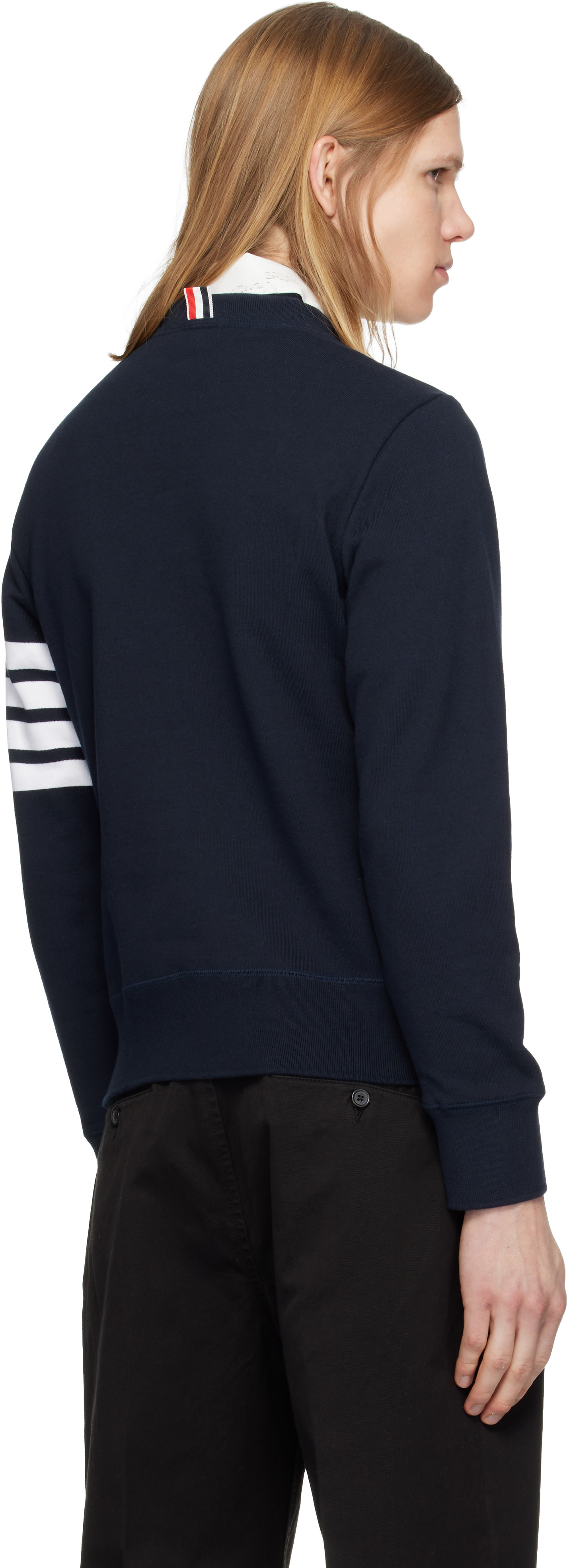 Thom Browne クラシック 4BAR スウェットシャツ Classic Loopback 4-Bar Sweatshirt | Thom Browne