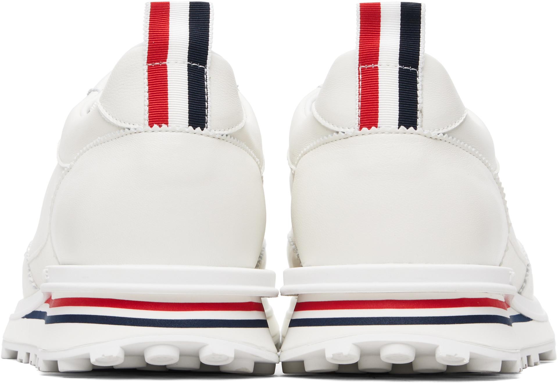 Thom Browne - 오프 화이트 소프트 테크 러너 스니커즈