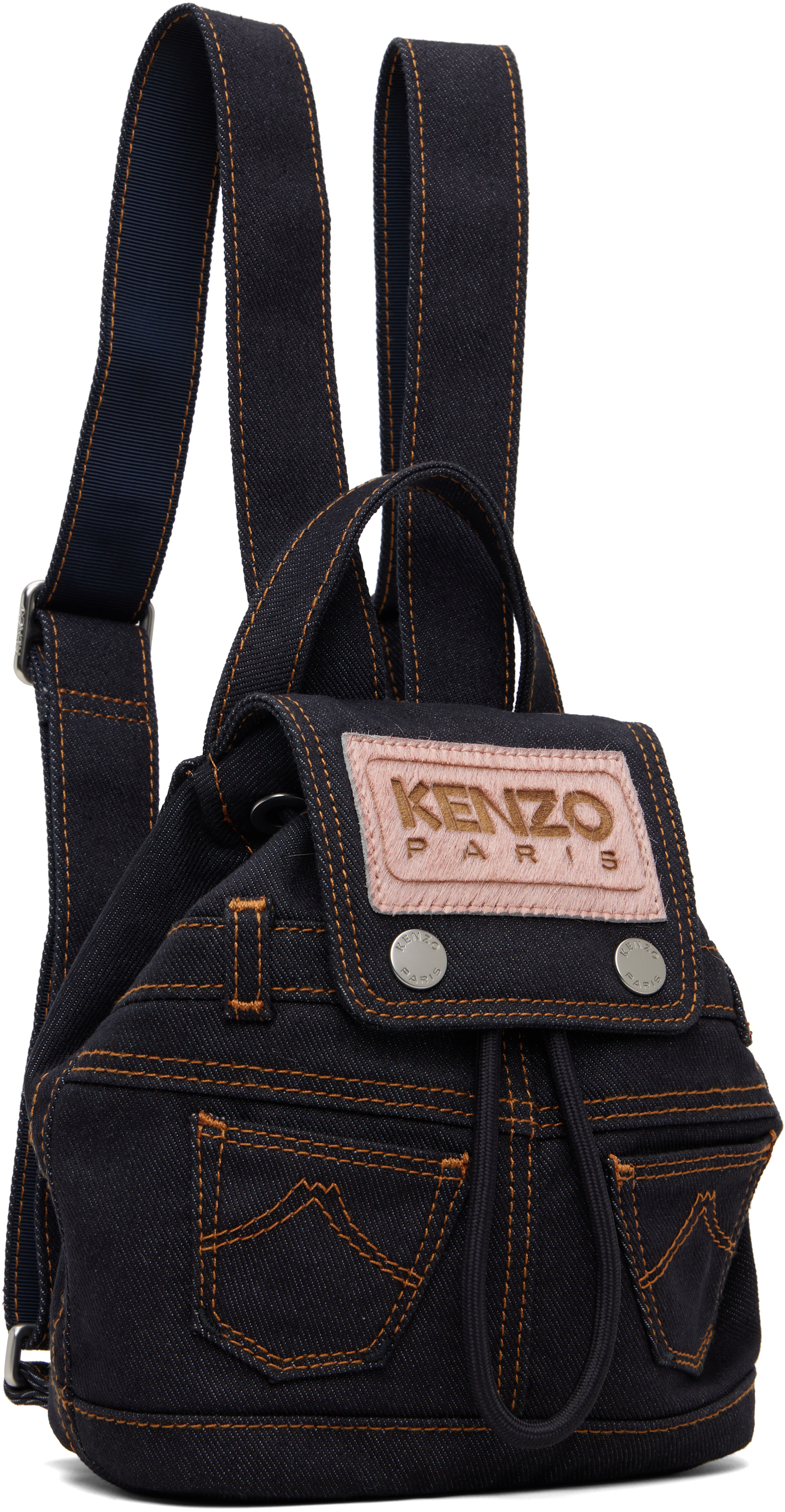 Kenzo: Navy Kenzo Paris 'KENZO Five Pockets' Mini Backpack