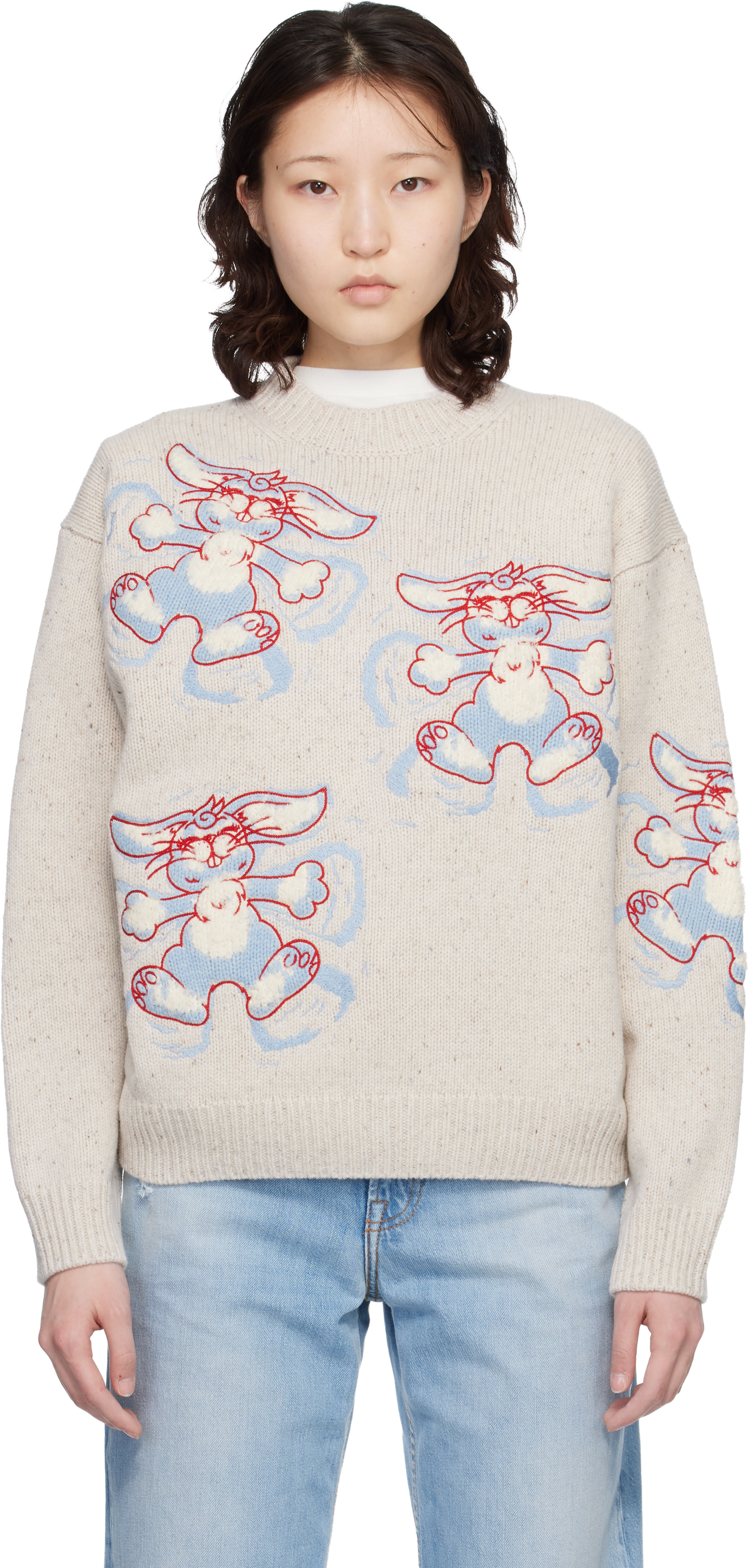 Kenzo: オフホワイト Kenzo Paris 'KENZO Winter Holidays' エンブロイ