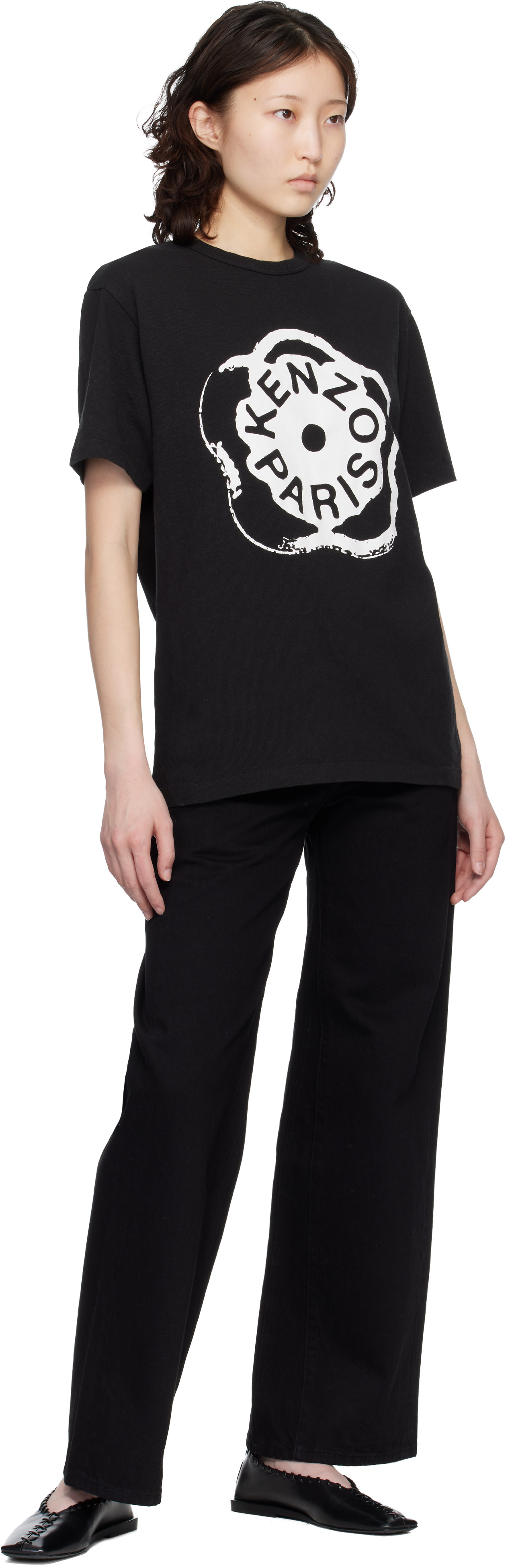 Kenzo: Black Kenzo Paris 'Boke Flower 2.0' Loose T-shirt | SSENSE