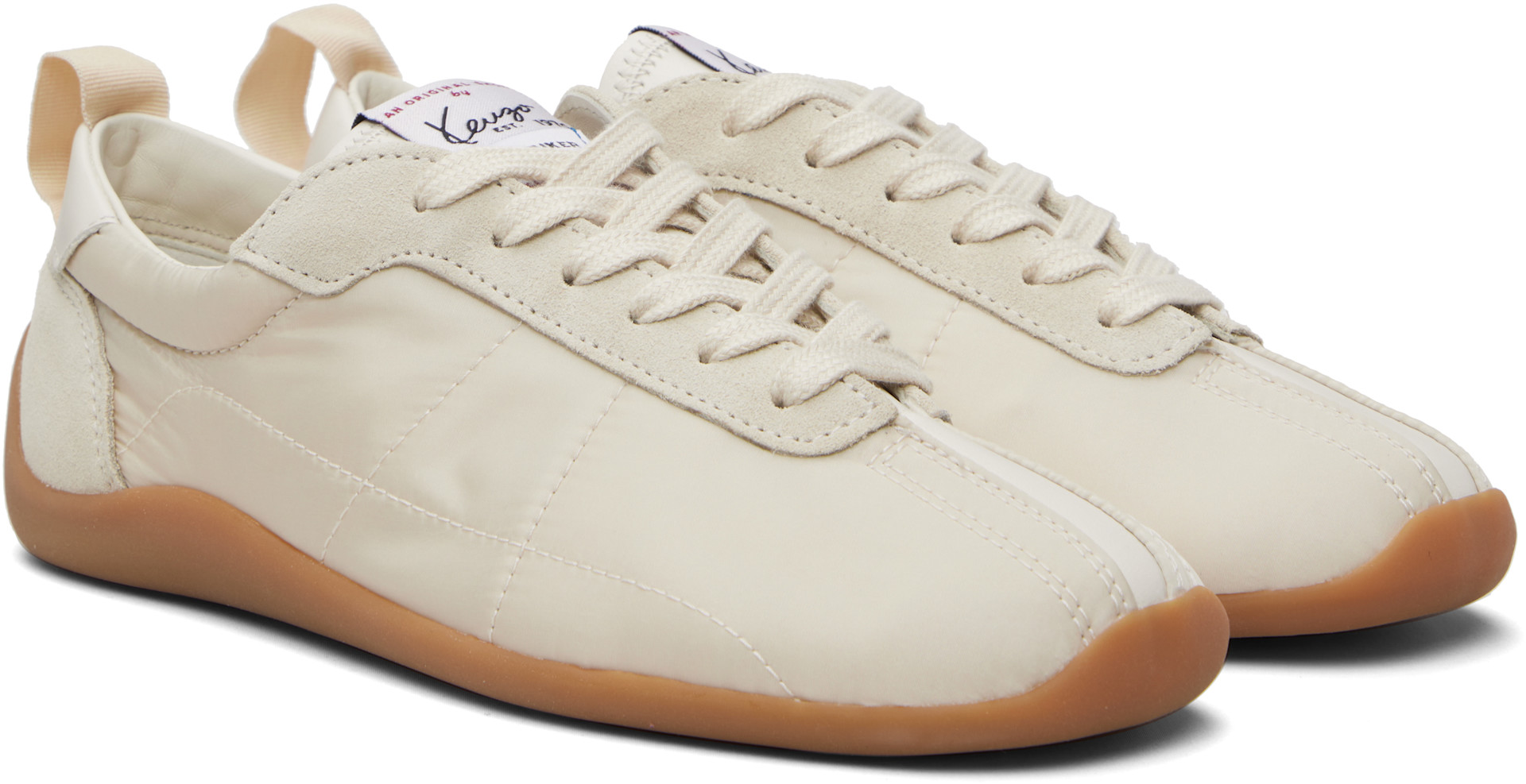 Kenzo - Baskets basses 'KENZO Striker' blanc cassé