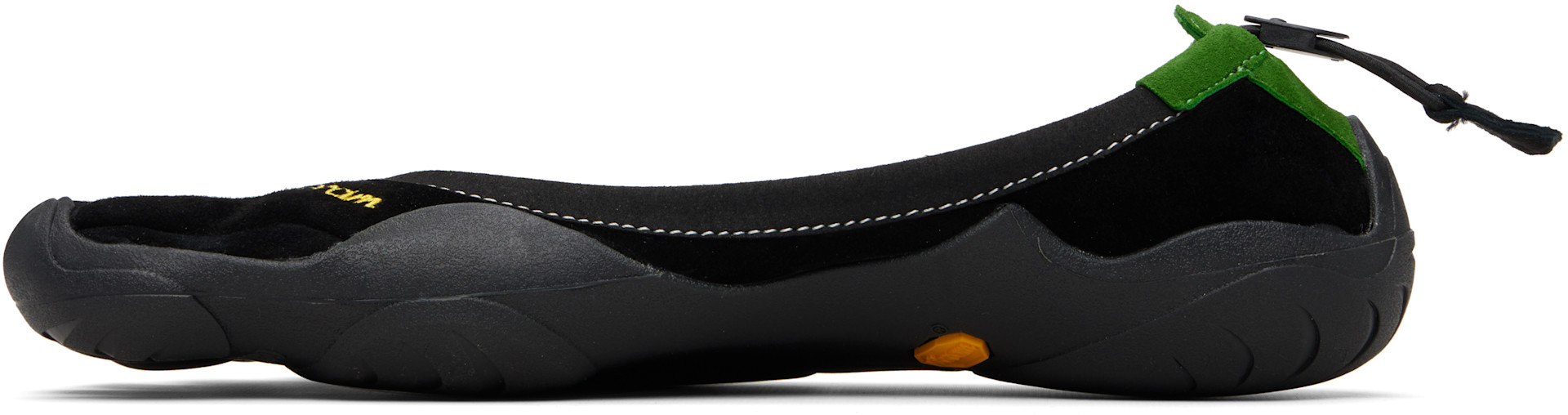 Vibram FiveFingers: Black & Green Classic EVO Shoes | SSENSE Canada