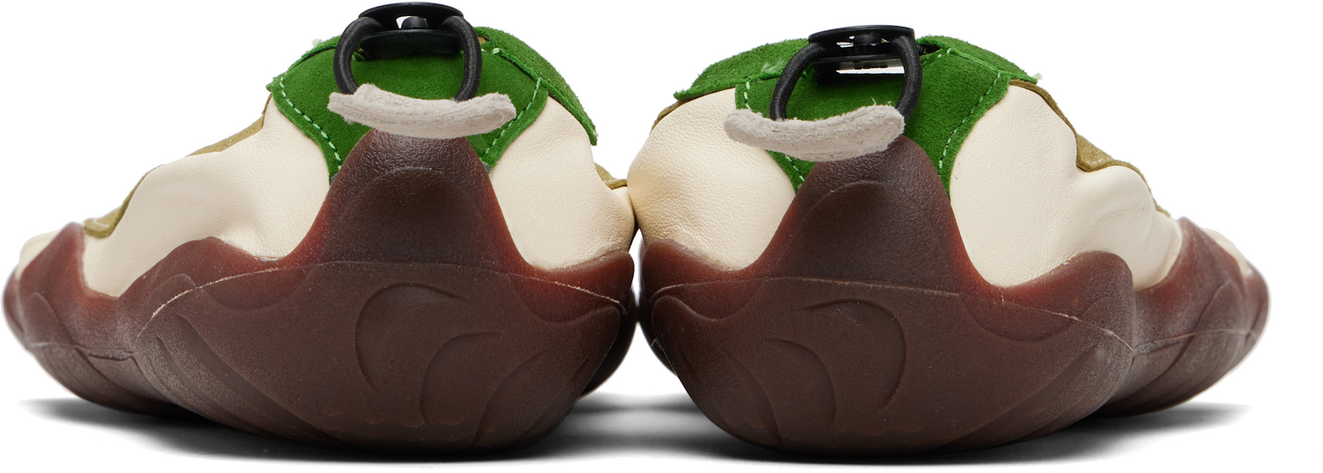 Vibram FiveFingers: Off-White & Green Classic EVO Shoes | SSENSE
