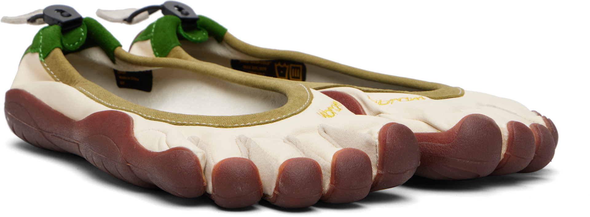 Vibram FiveFingers: Off-White & Green Classic EVO Shoes | SSENSE