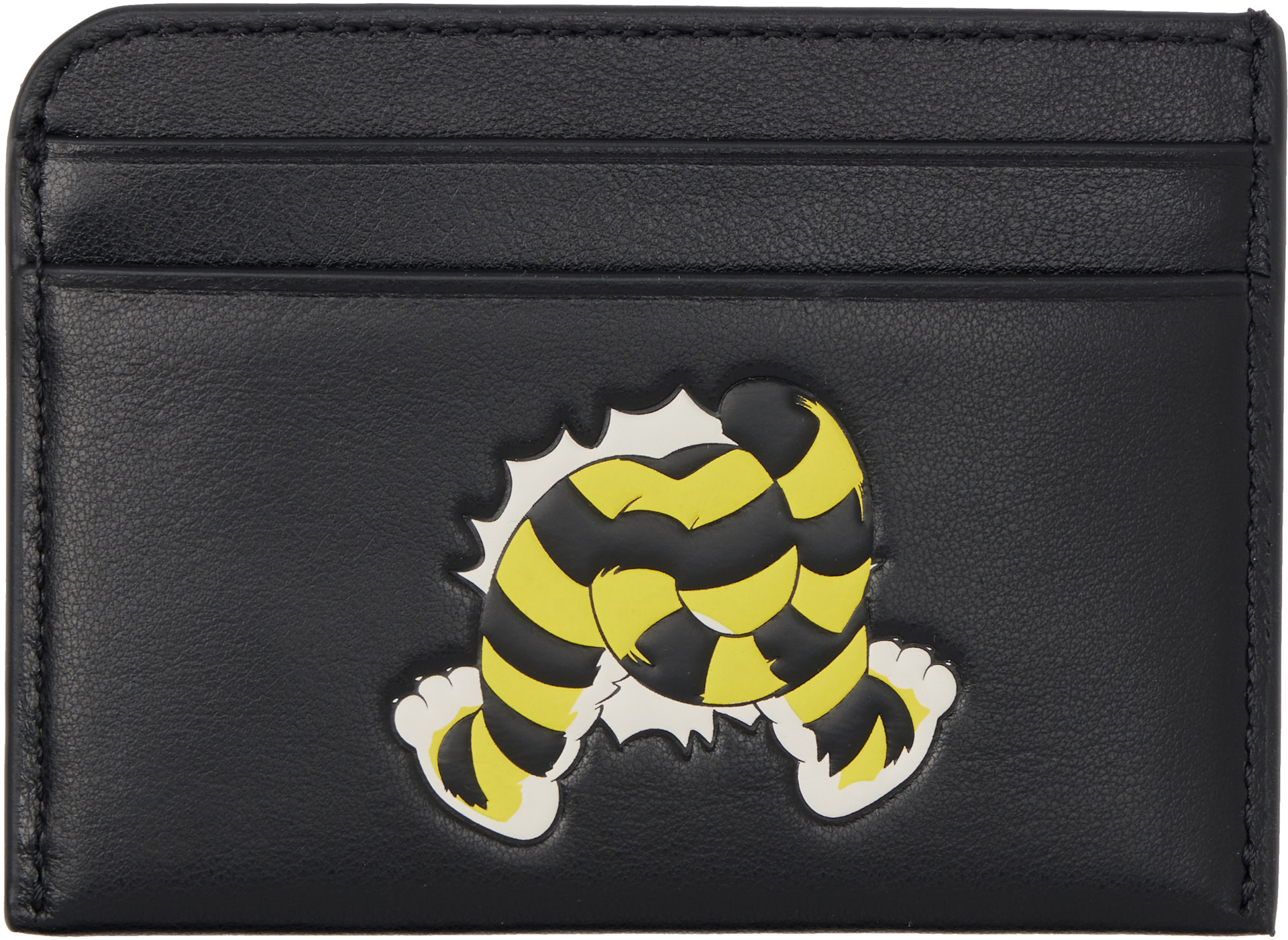 Kenzo: Black Kenzo Paris 'KENZO Wild Tiger' Card Holder | SSENSE