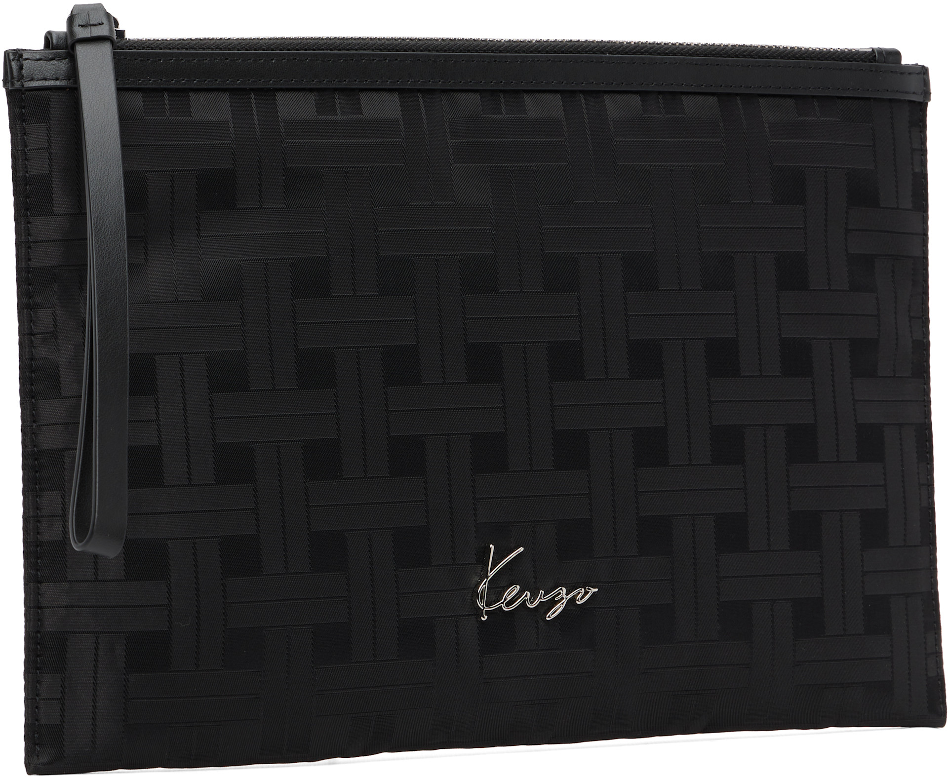 Kenzo: Black Kenzo Paris 'KENZO Mura' Large Pouch | SSENSE