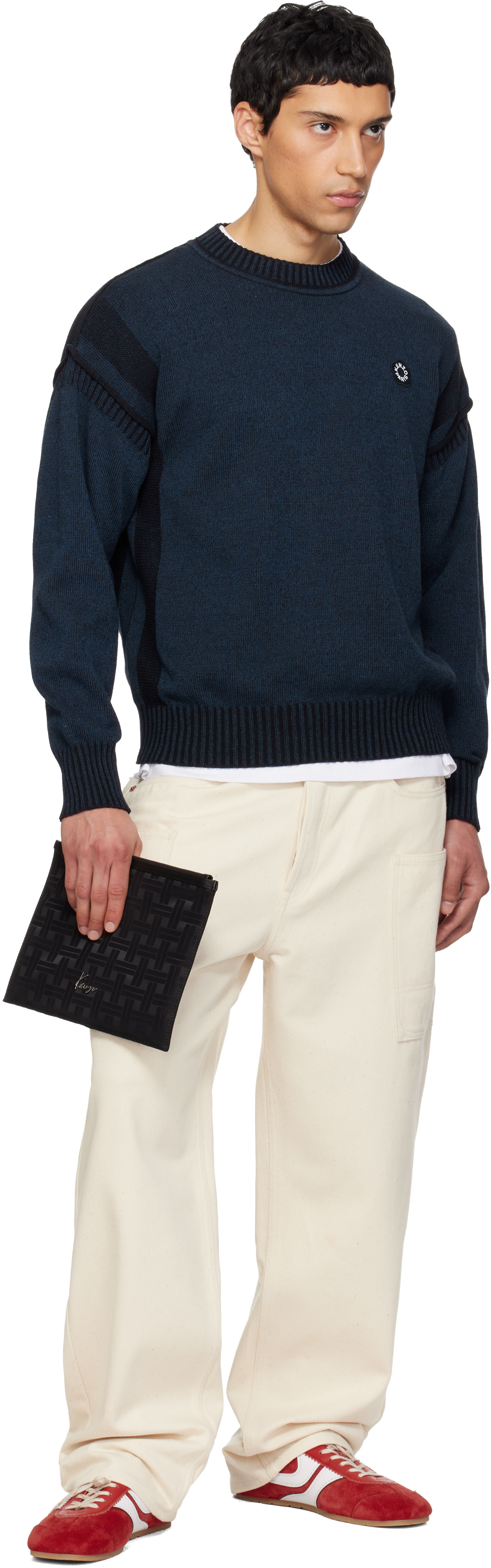 Kenzo: Black Kenzo Paris 'KENZO Mura' Large Pouch | SSENSE