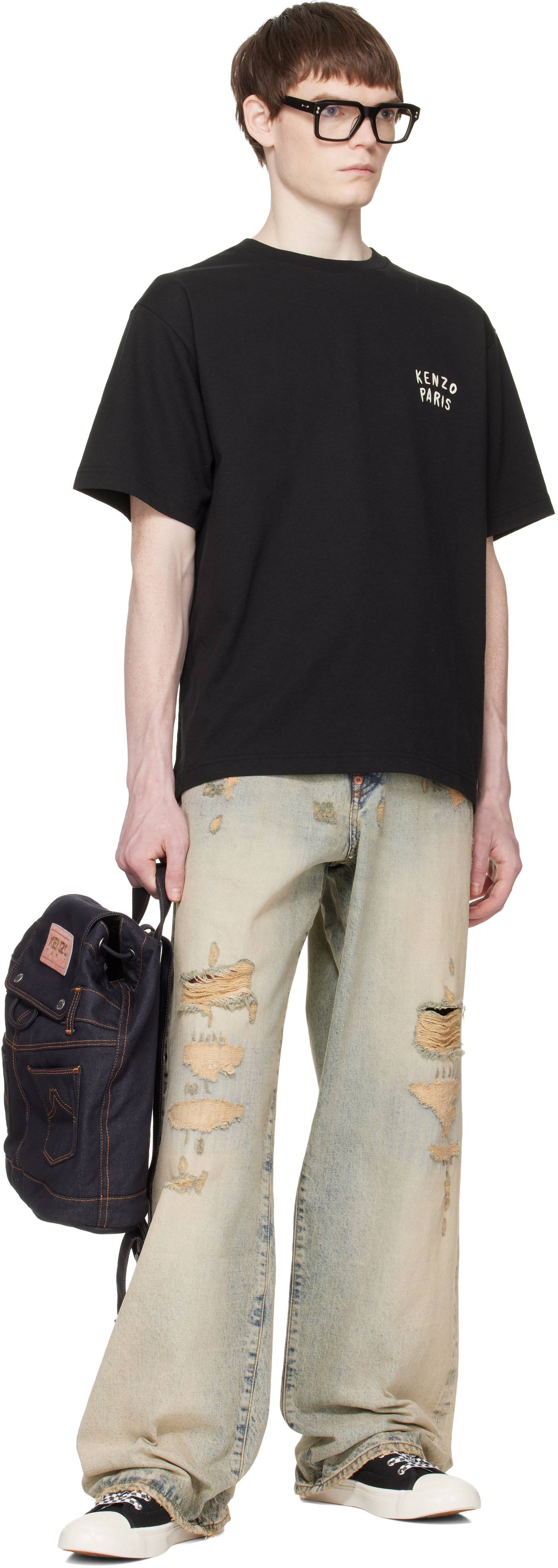 KENZO ネイビーKenzo BUMBAG ネイビー　fa55sa603fp5 Kenzo BUMBAG ショルダーバッグ ネイビー fa55sa603fp5 - メルカリ