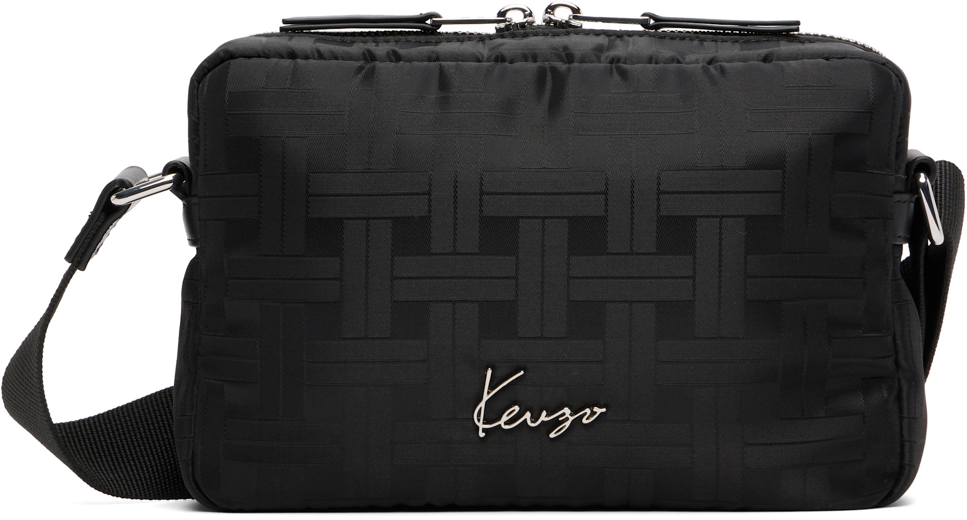 Kenzo: Black Kenzo Paris 'KENZO Mura' Crossbody Bag | SSENSE