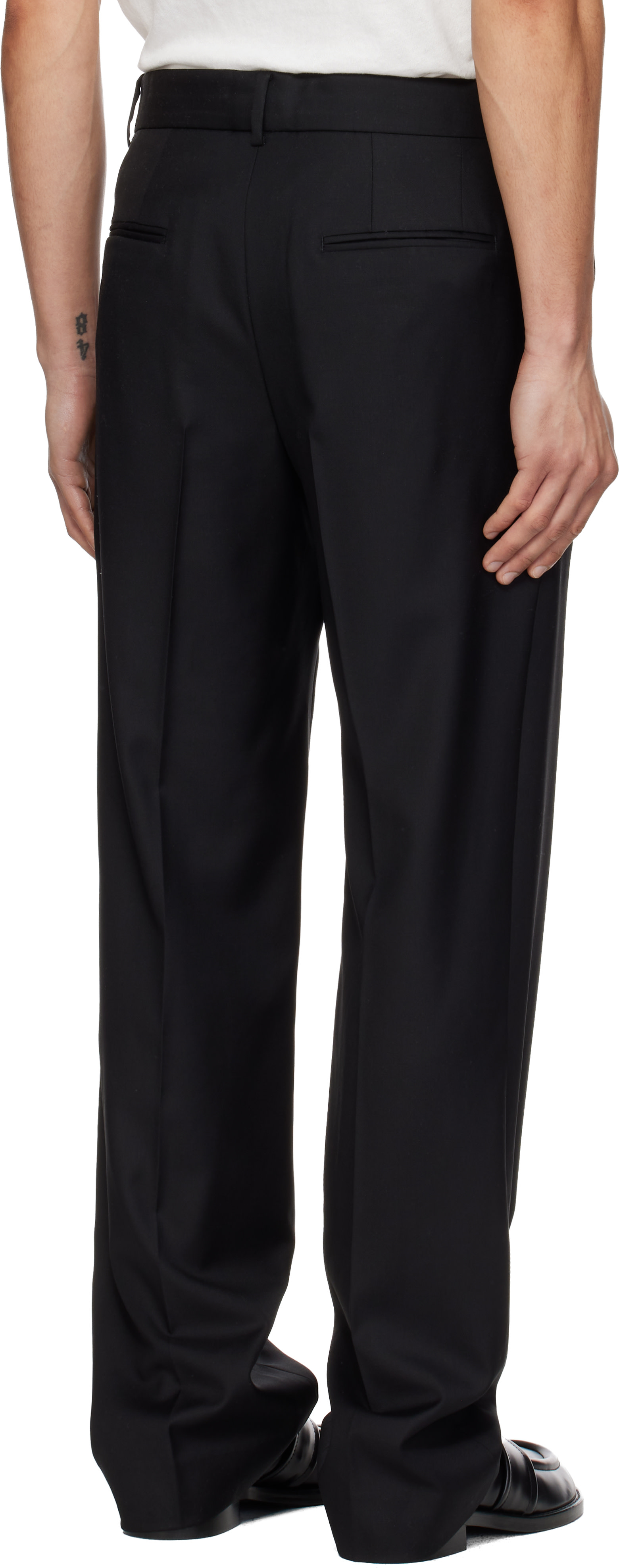 Kenzo - Black Kenzo Paris Straight Tailored Trousers