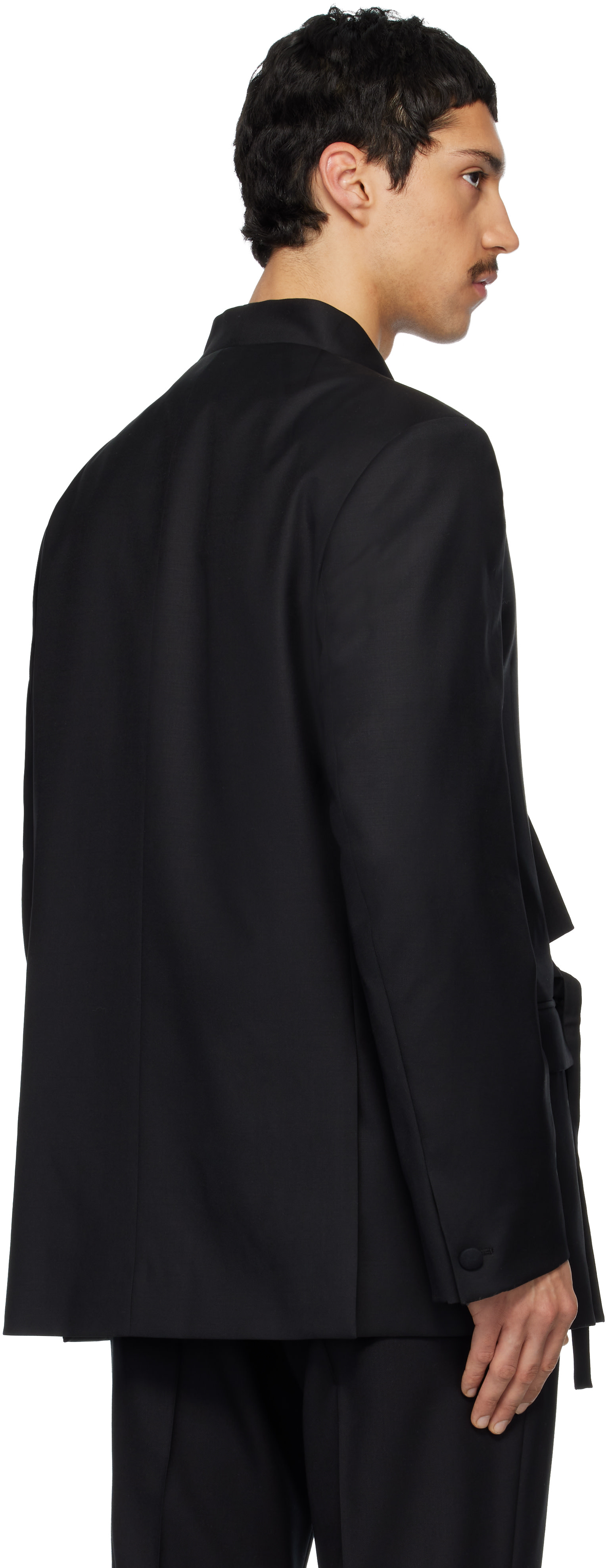 Kenzo - Black Kenzo Paris Double Breasted Tailored Kimono Blazer