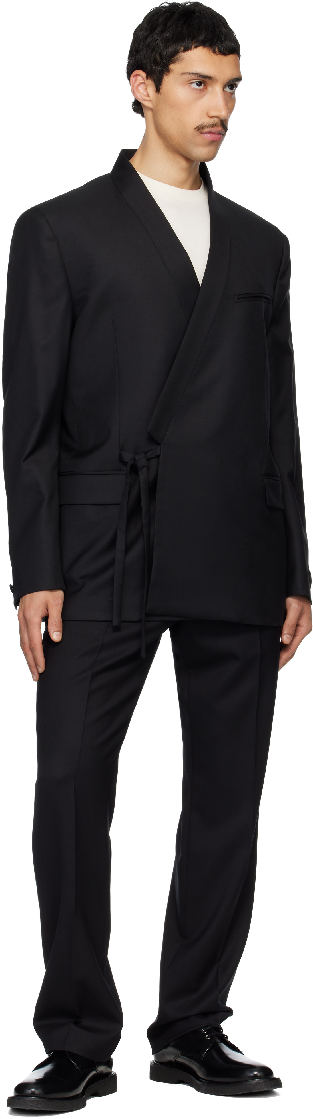 Kenzo - Black Kenzo Paris Double Breasted Tailored Kimono Blazer