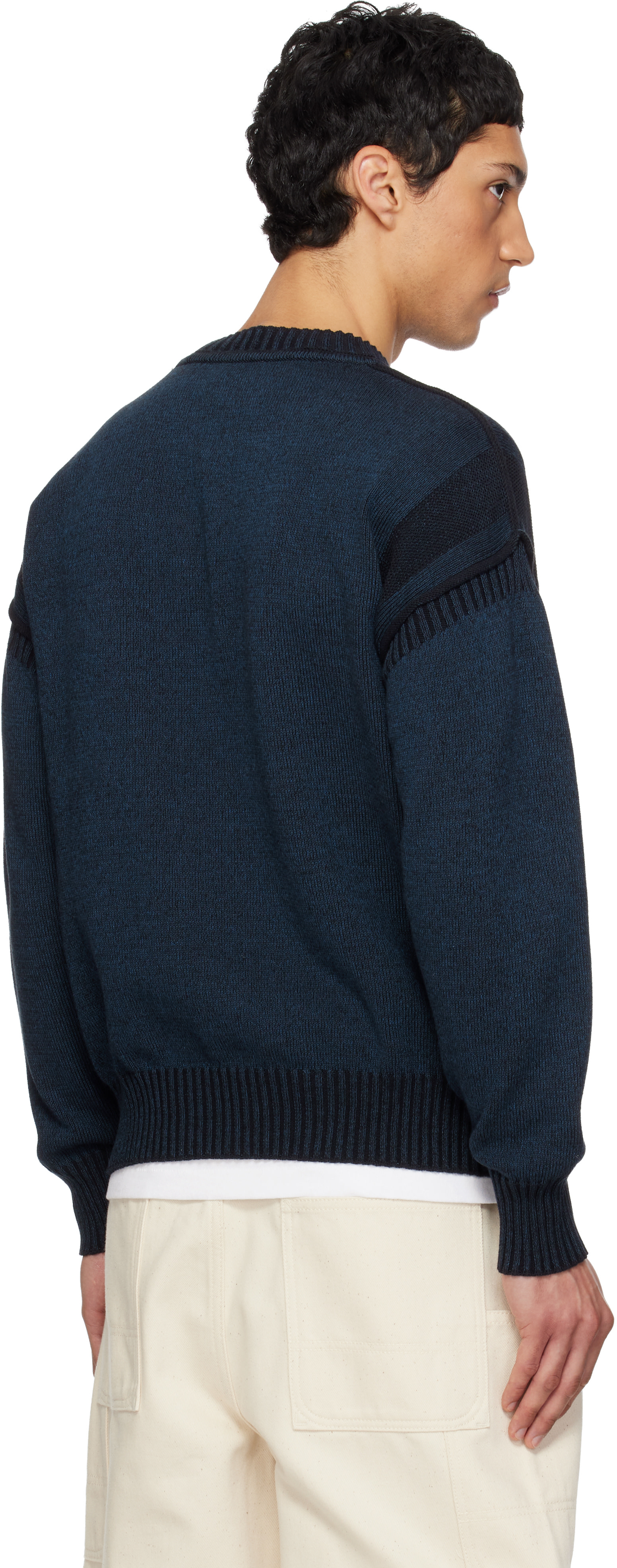 Kenzo: Navy Kenzo Paris 'Boke Flower 2.0' Sweater | SSENSE