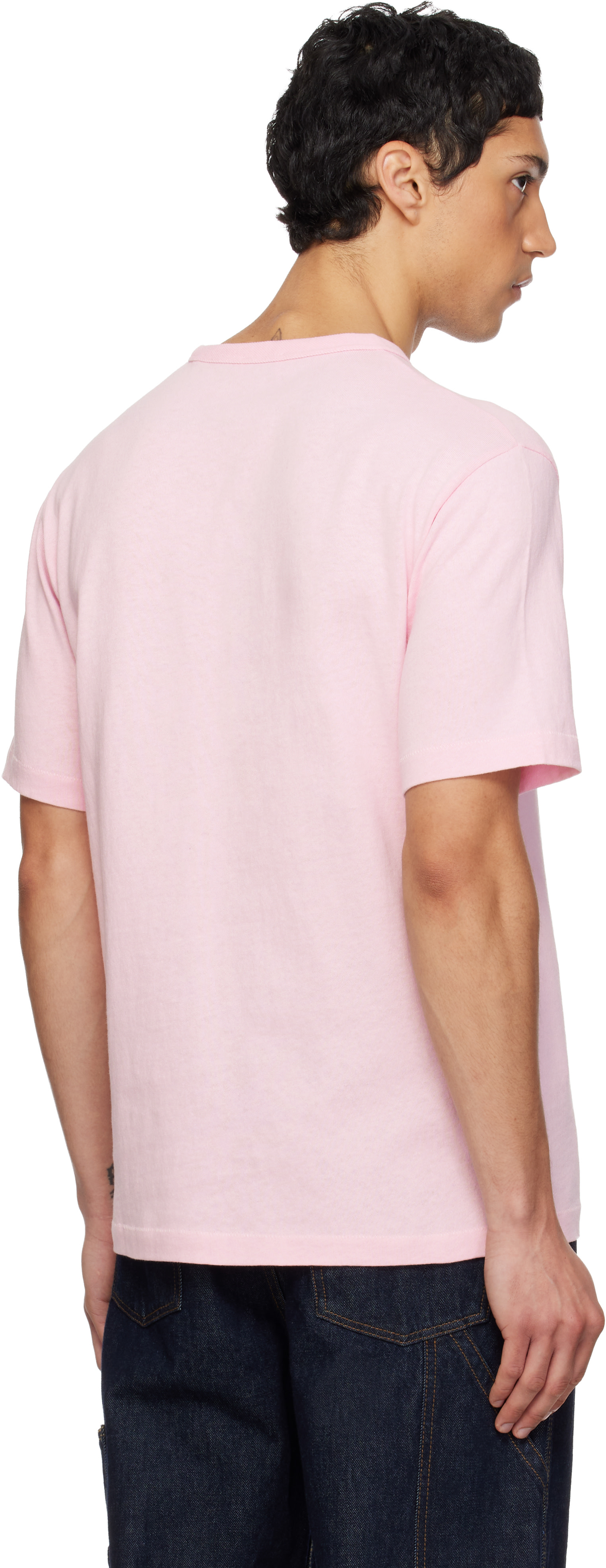 Kenzo: Pink Kenzo Paris 'KENZO Winter Holidays' Embroidered T