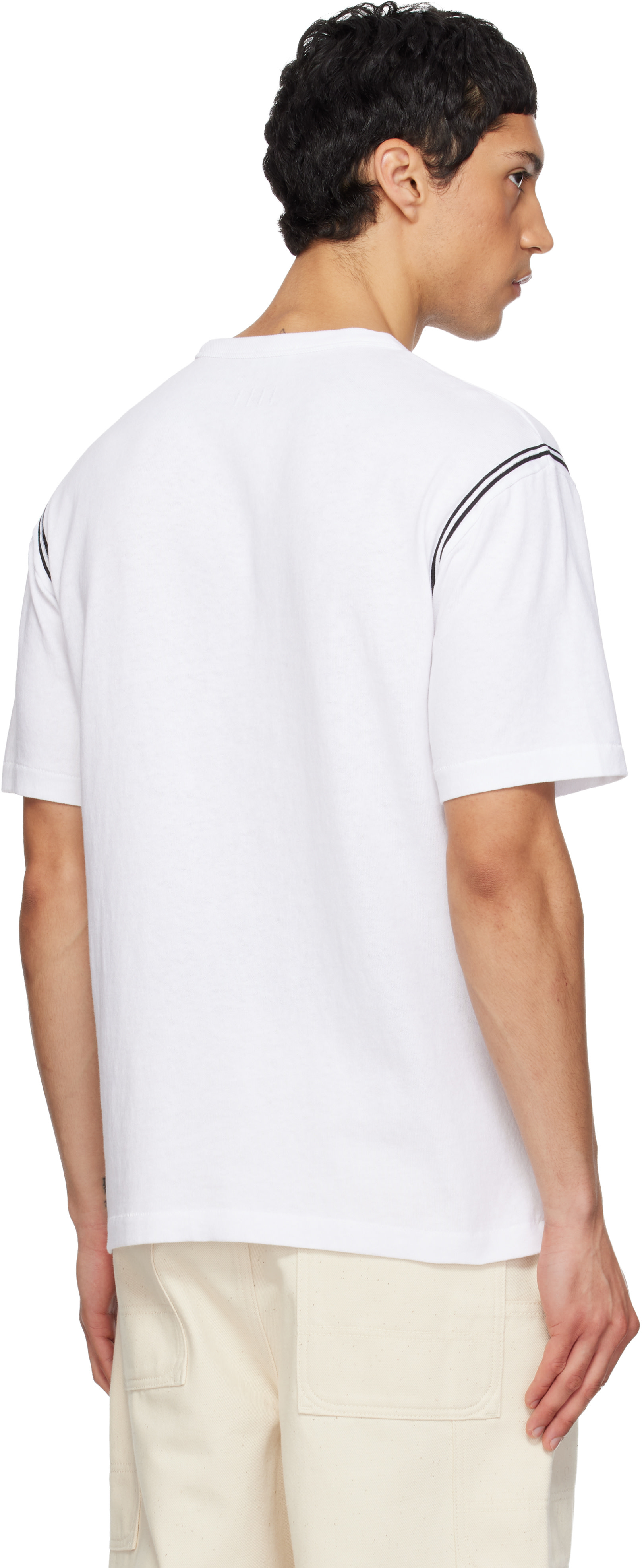 Kenzo: White Kenzo Paris 'Boke Flower 2.0' Embroidered T-shirt