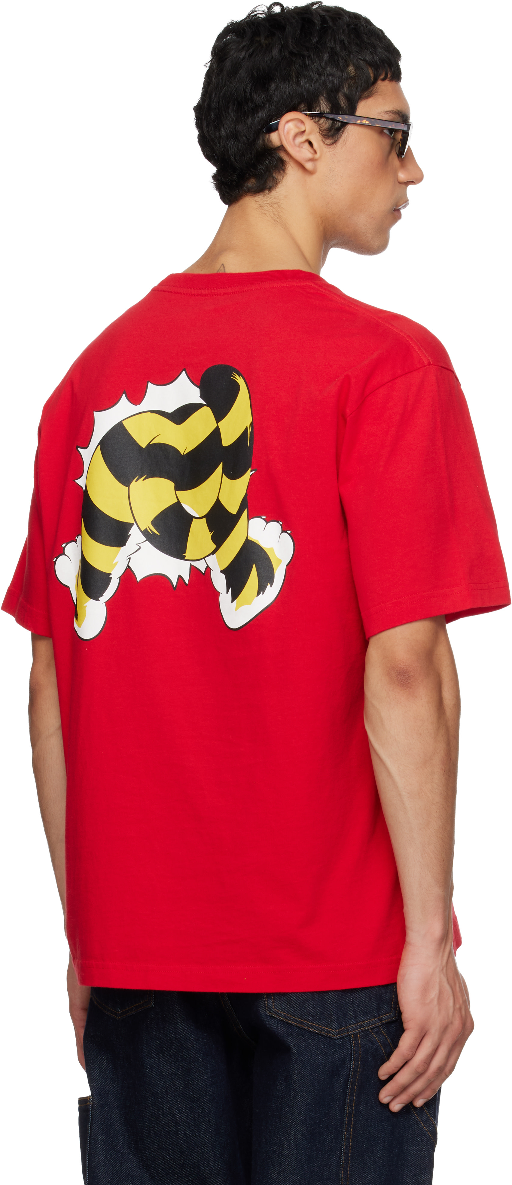 Kenzo: レッド Kenzo Paris 'KENZO Wild Tiger' オーバーサイズ T