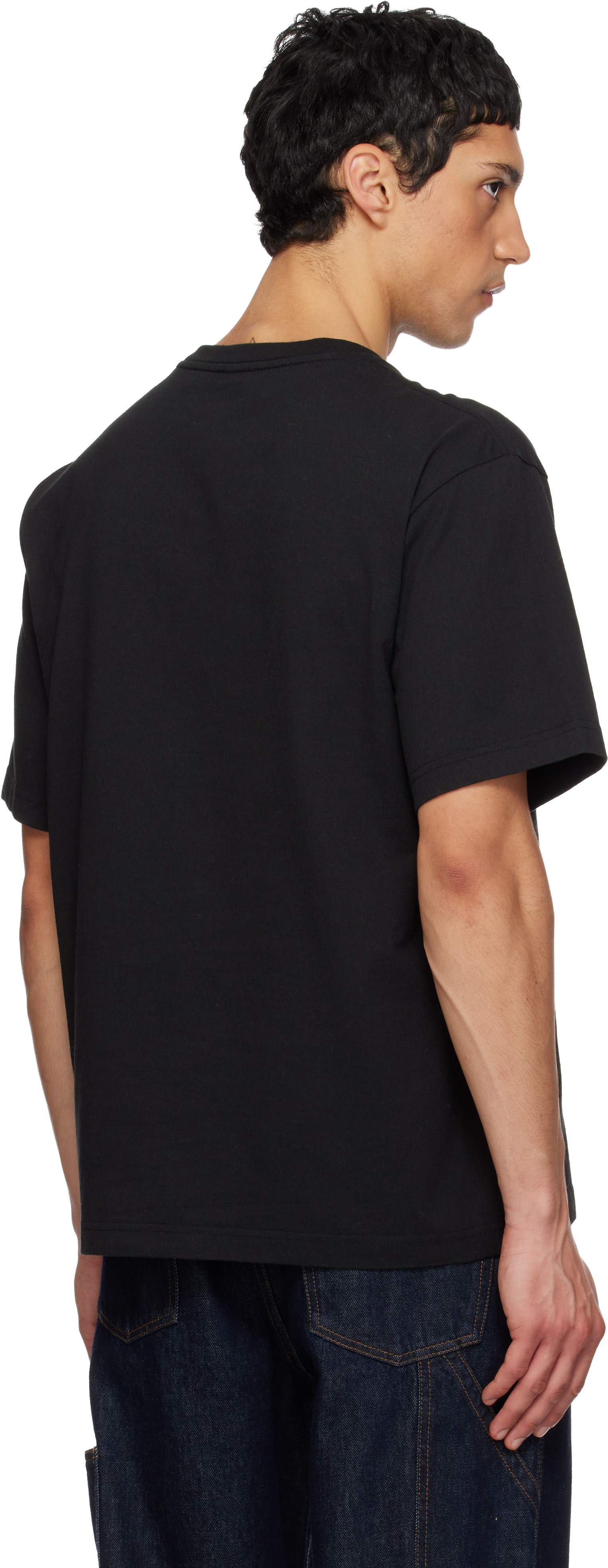 Kenzo: Black Kenzo Paris 'KENZO Wild Tiger' Embroidered Oversized