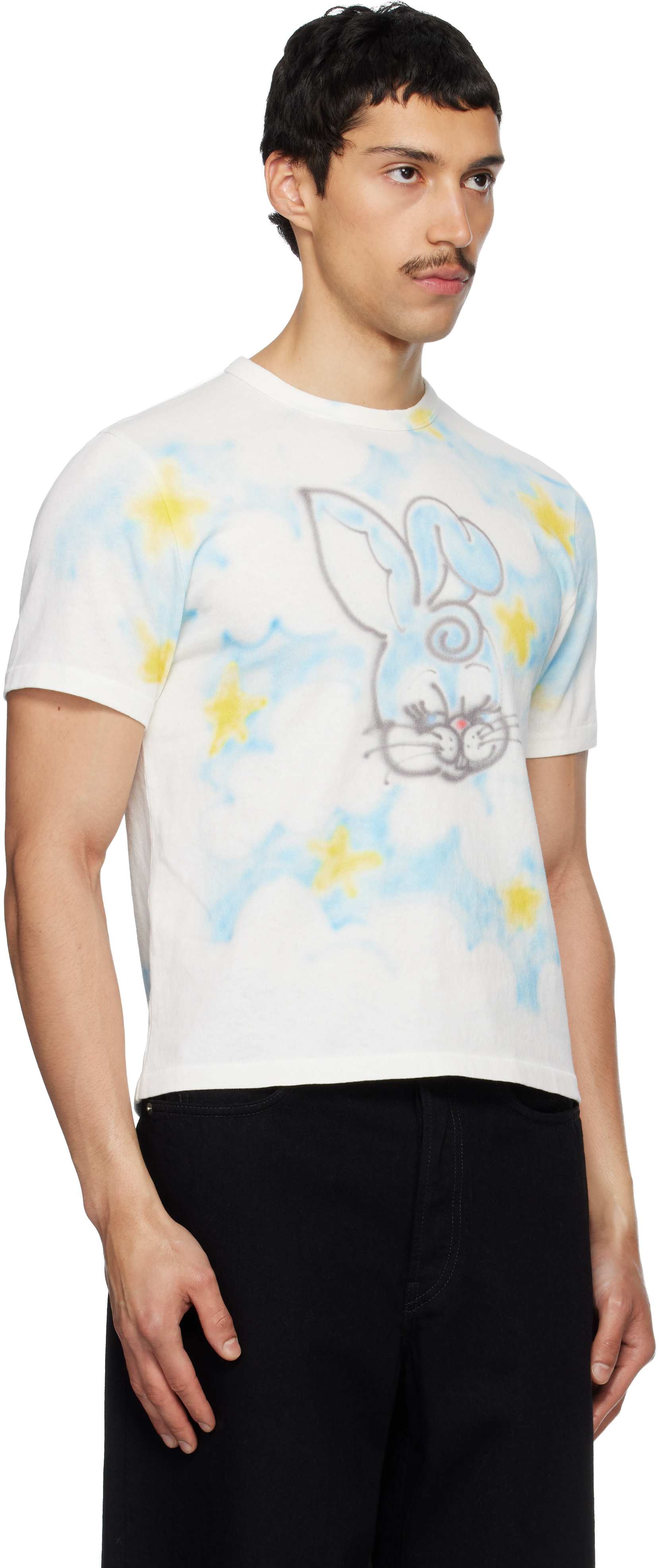 Kenzo: Off-White Kenzo Paris 'KENZO Cartoon' Slim T-shirt | SSENSE