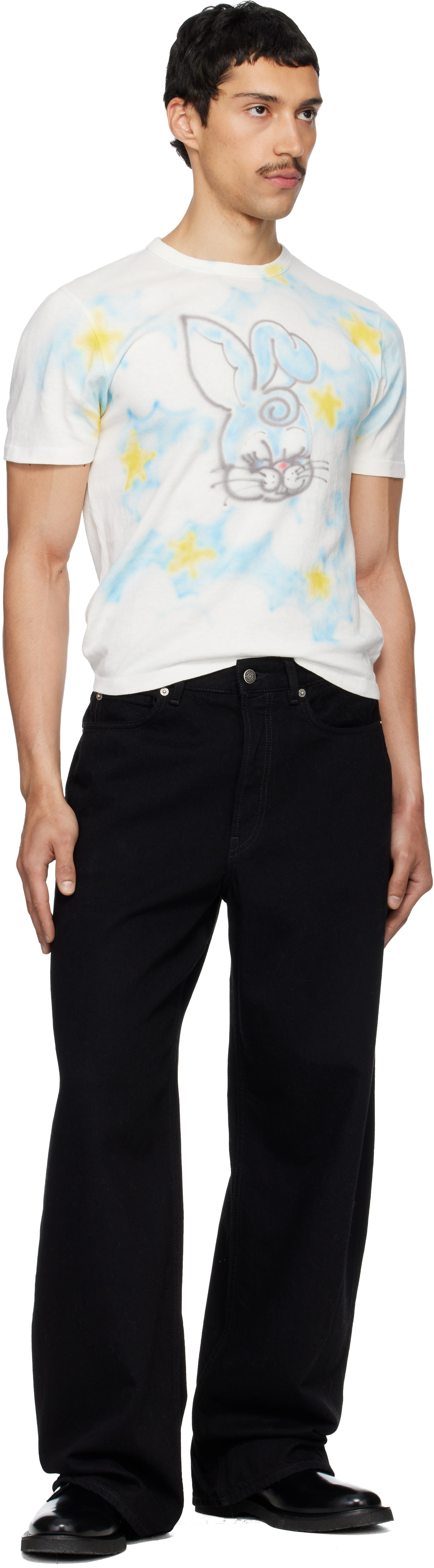 Kenzo: Off-White Kenzo Paris 'KENZO Cartoon' Slim T-shirt | SSENSE