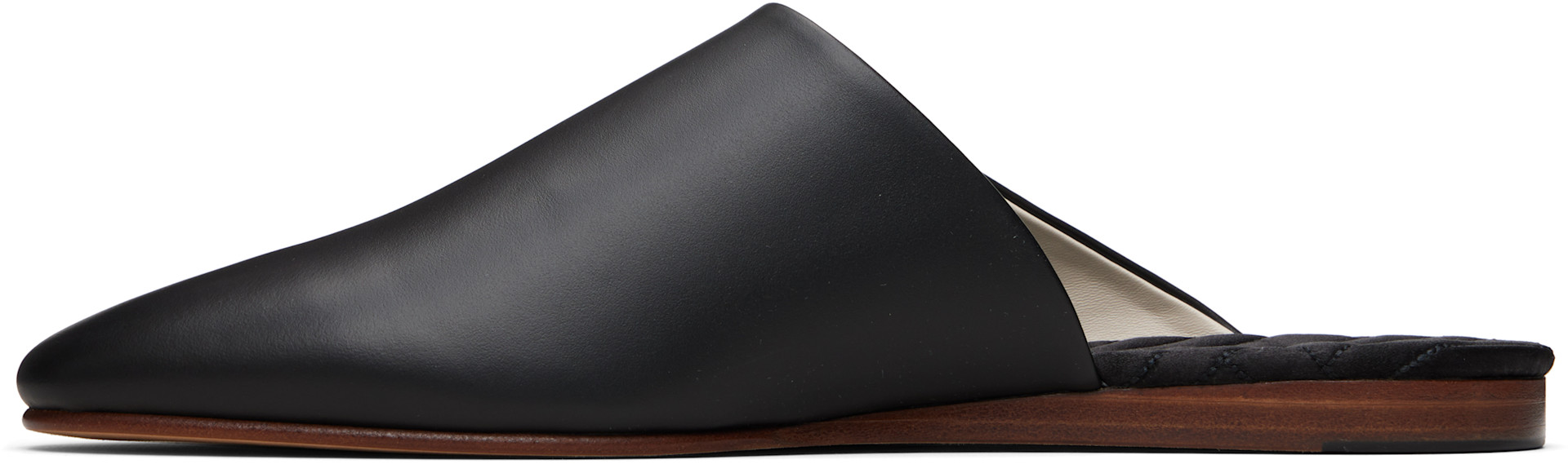 Kenzo: Black Kenzo Paris 'KENZO-Luke' Mule Slip-on Loafers | SSENSE