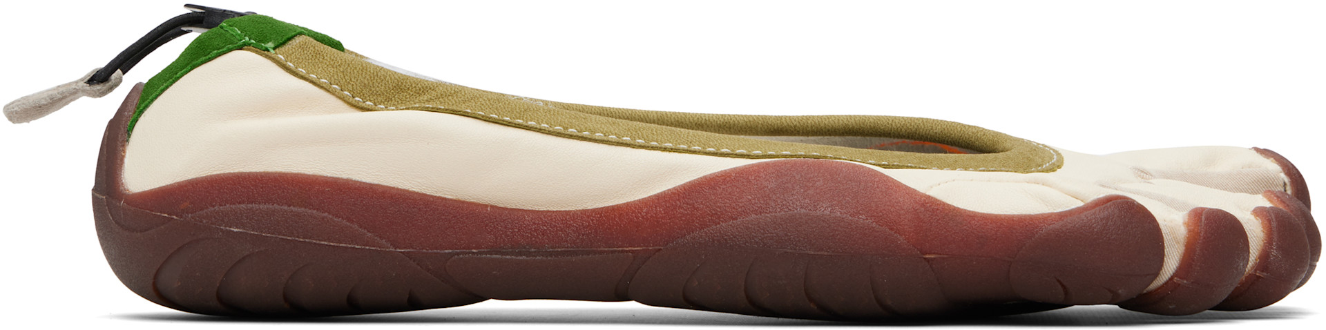 Vibram FiveFingers: Off-White & Green Classic EVO Shoes | SSENSE