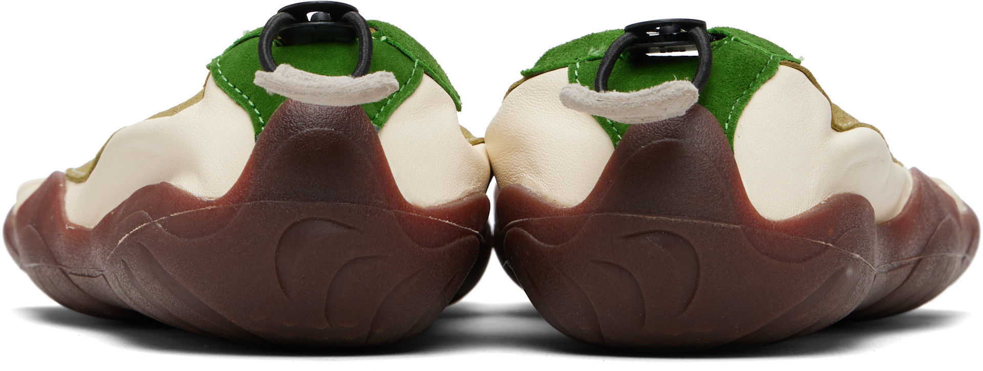 Vibram FiveFingers: Off-White & Green Classic EVO Shoes | SSENSE