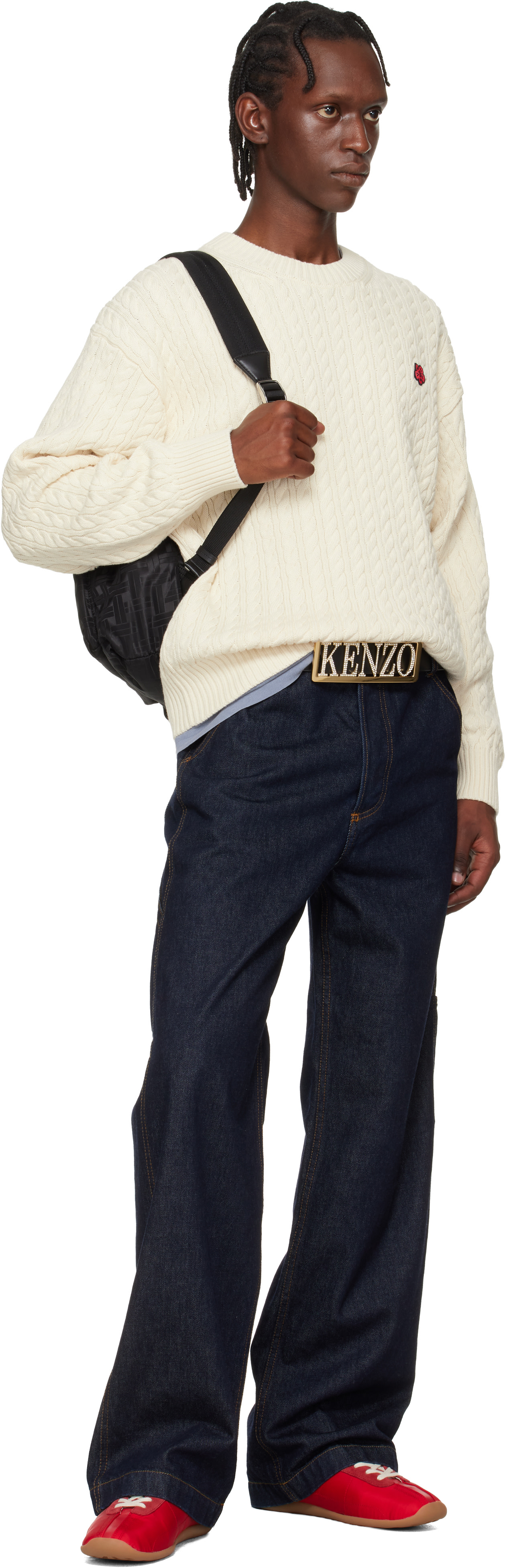 Kenzo - Red Kenzo Paris 'KENZO Striker' Low Top Sneakers
